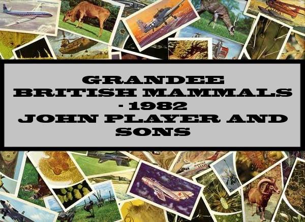 Grandee British Mammals - 1982 John Player & Sons