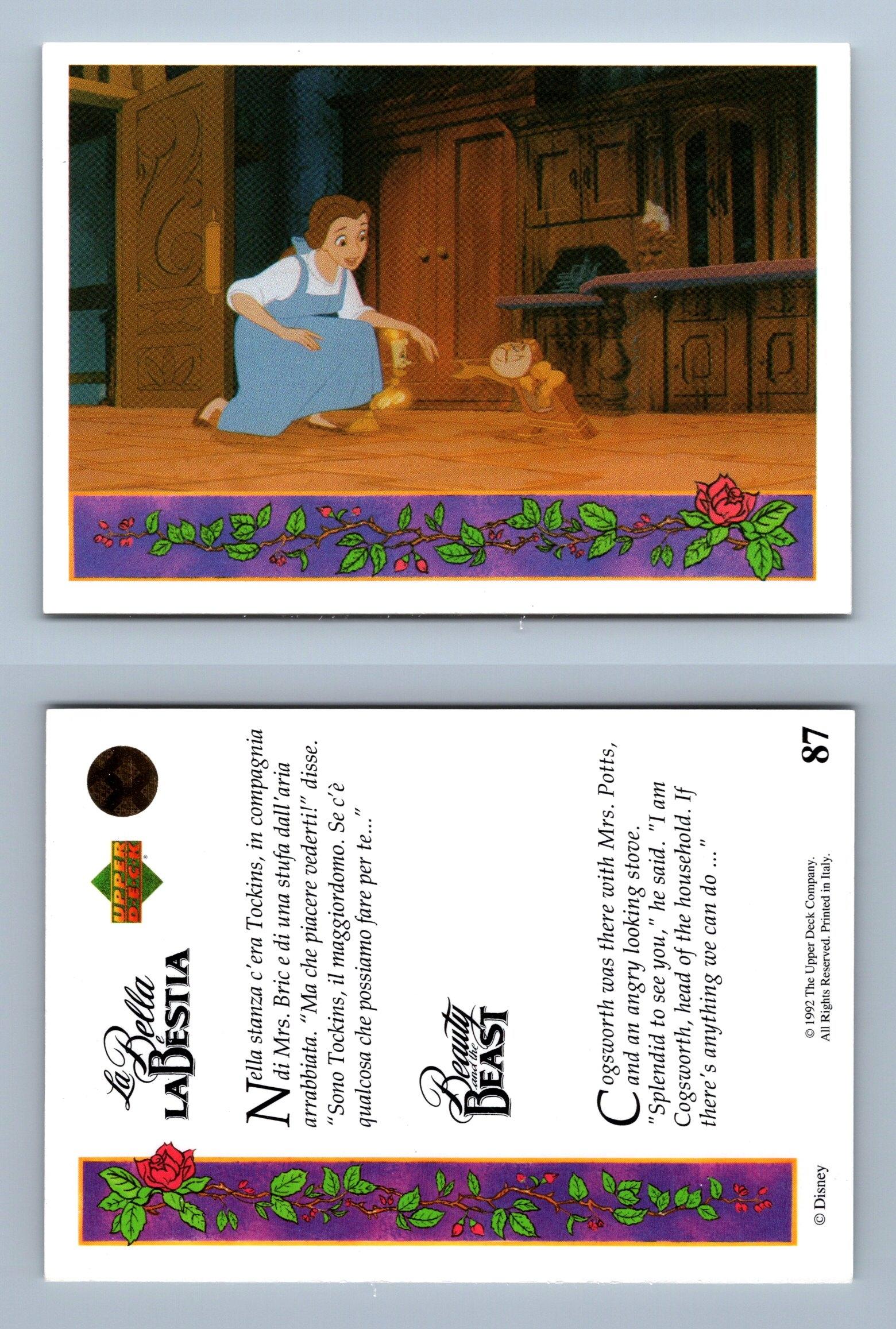 Beauty And The Beast #87 Upper Deck 1992 Disney Trading Card - Picture 1 of 1