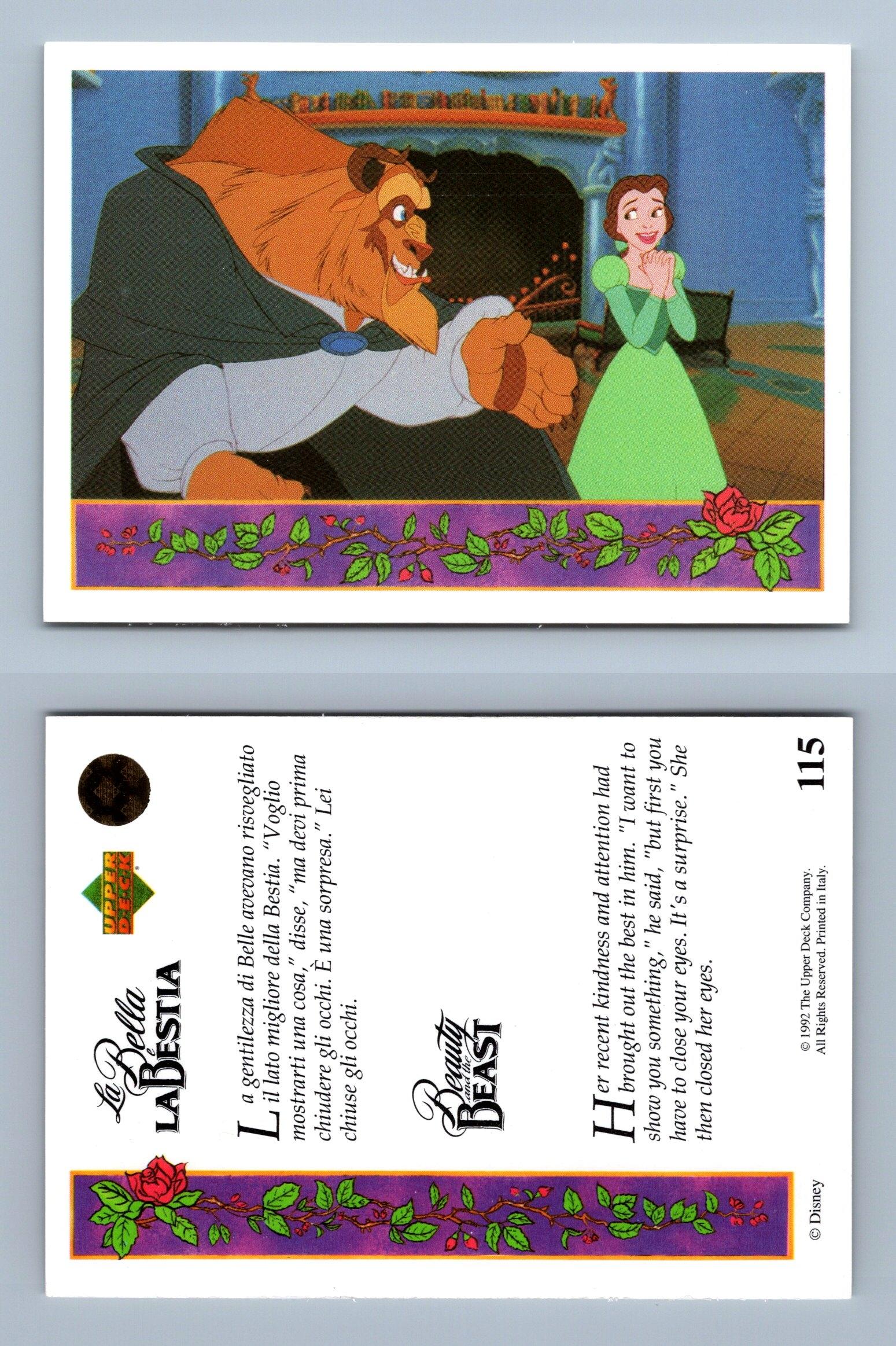 Beauty And The Beast #115 Upper Deck 1992 Disney Trading Card - Picture 1 of 1