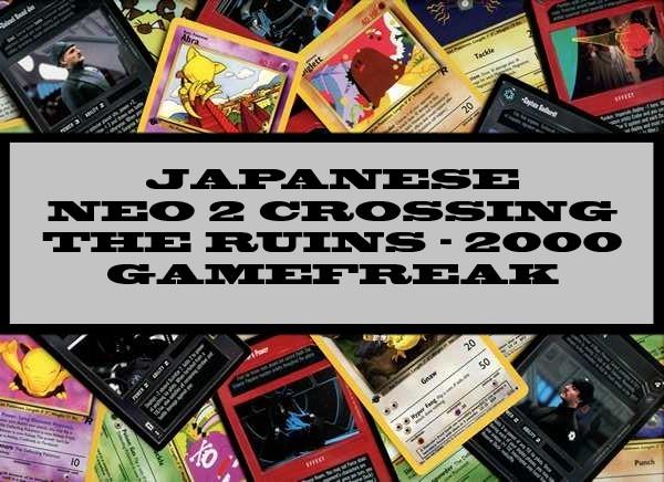 Japanese Neo 2 Crossing The Ruins - 2000 Gamefreak