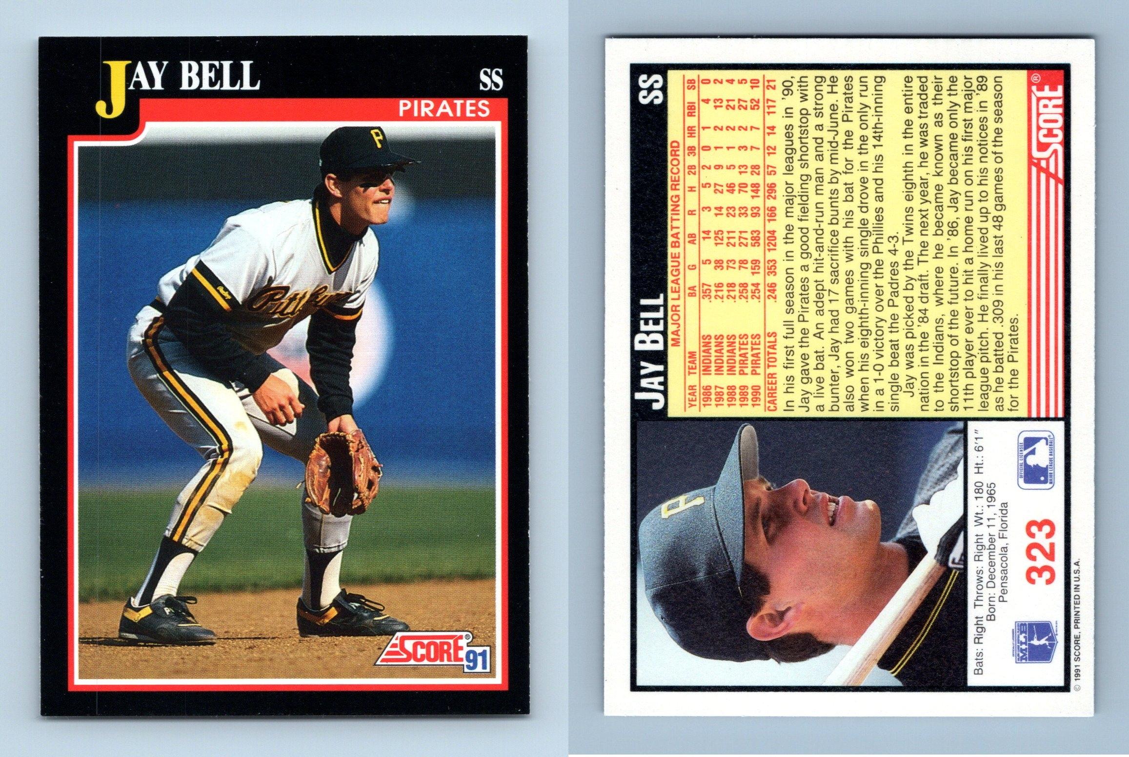 Jay Bell - Pirates #323 Score 1991 Baseball Trading Card