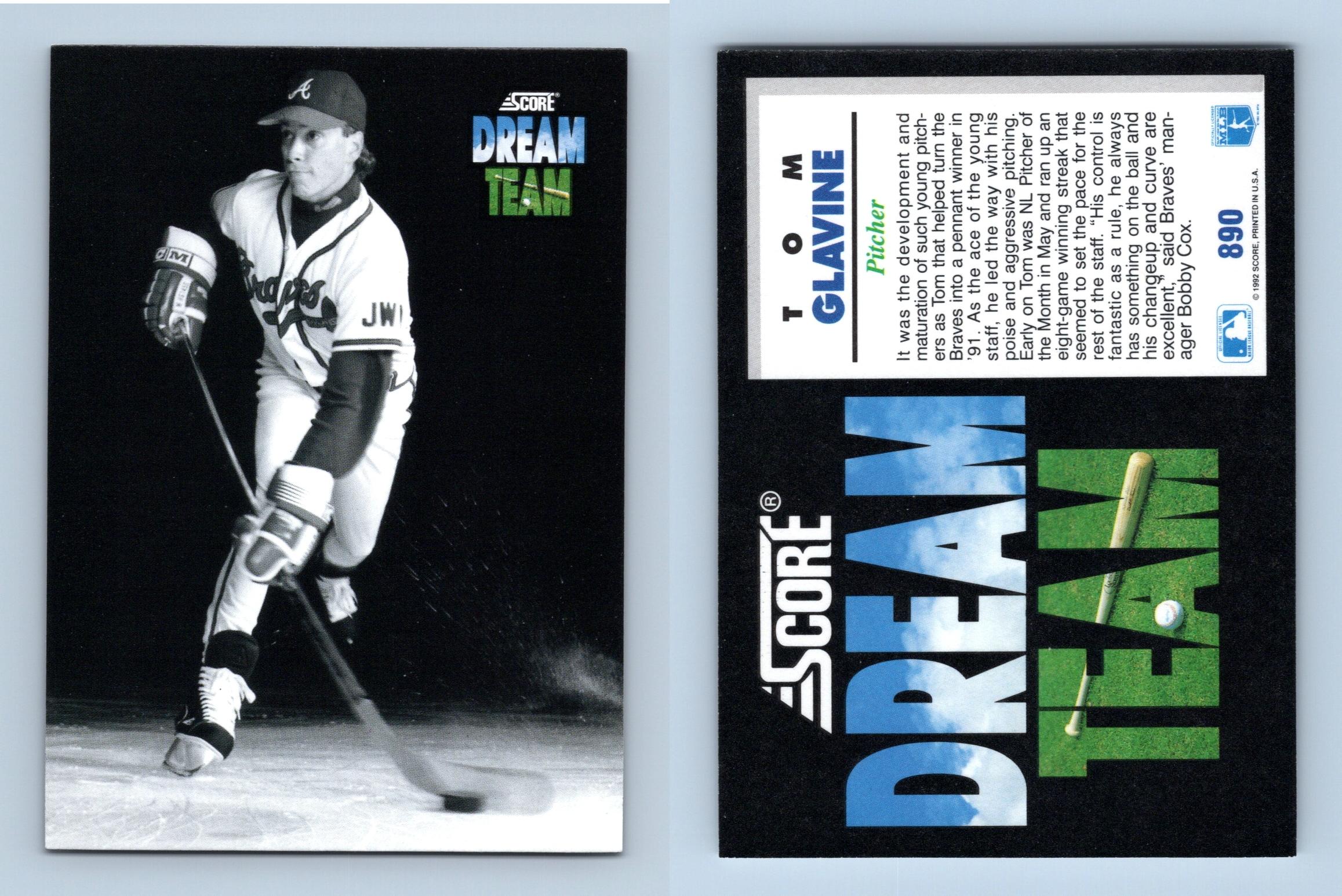 Tom Glavine - #890 Score 1992 Baseball Dream Team Trading Card