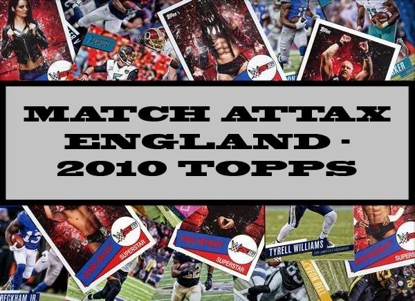 Match Attax England - 2010 Topps