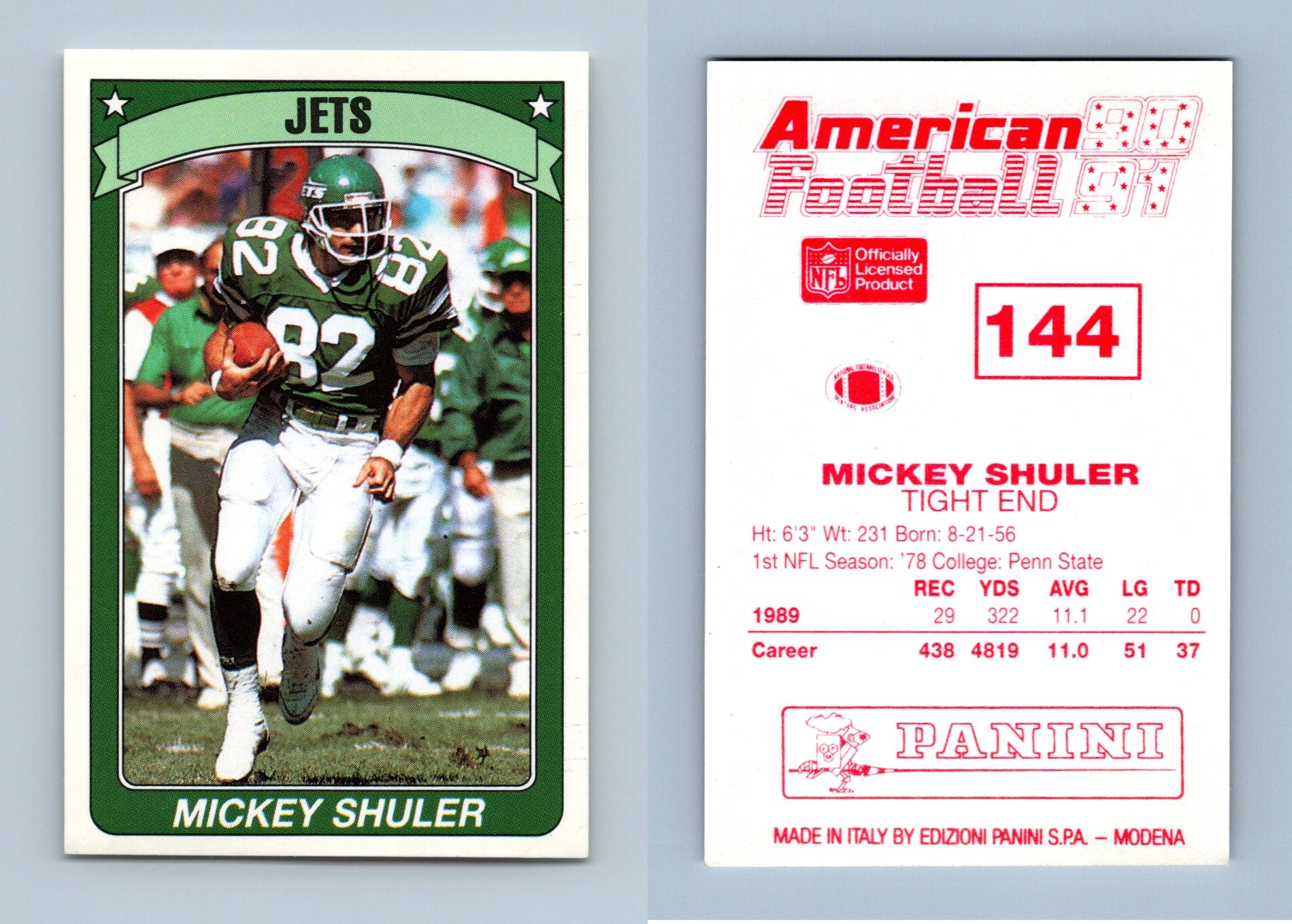 Sticker 144: Mickey Shuler - Panini NFL Sticker Collection 1990