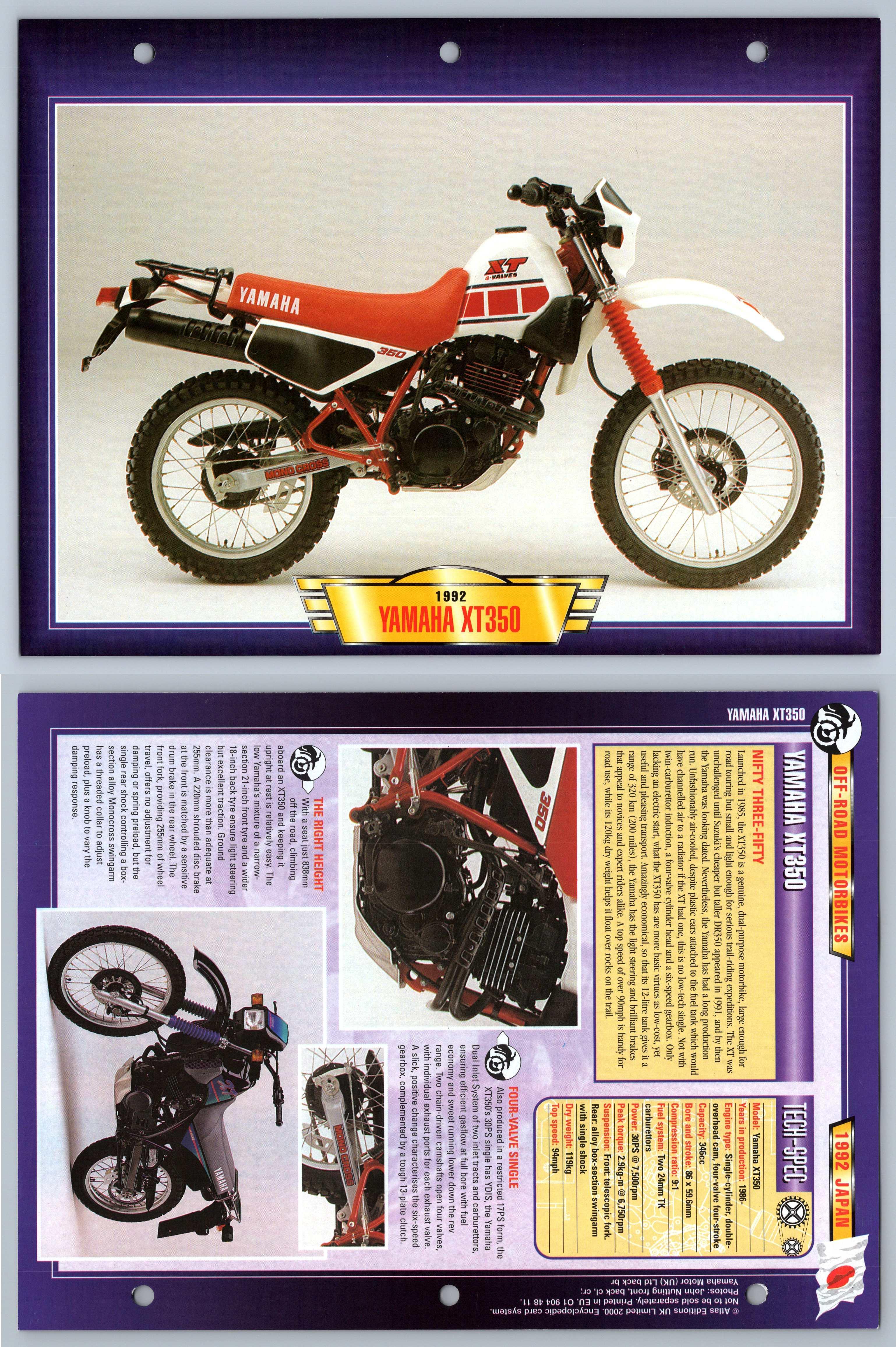 Yamaha xt350 deals