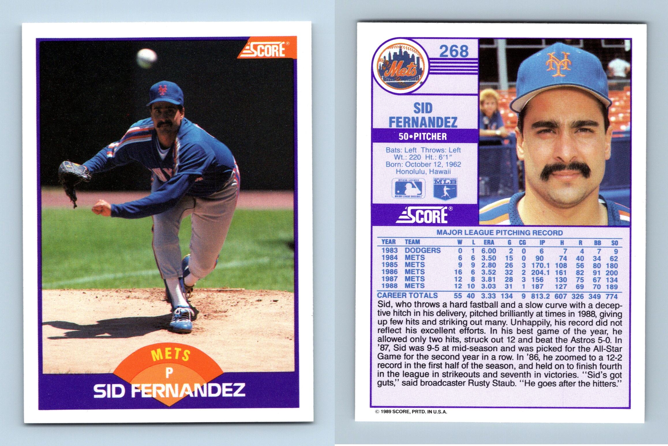 Sid Fernandez Baseball Cards
