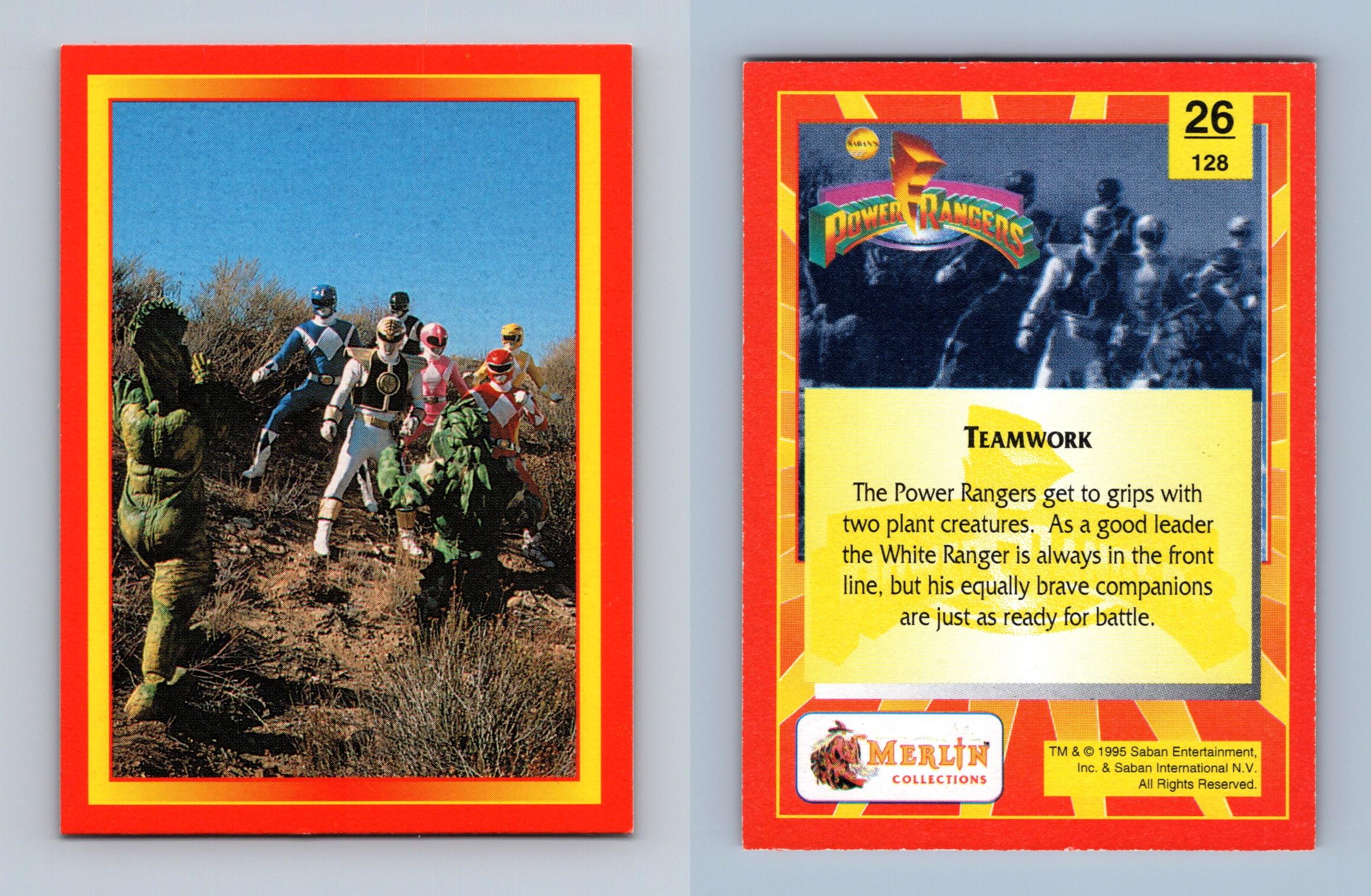 Teamwork 26 Power Rangers 1995 Merlin Trading Card