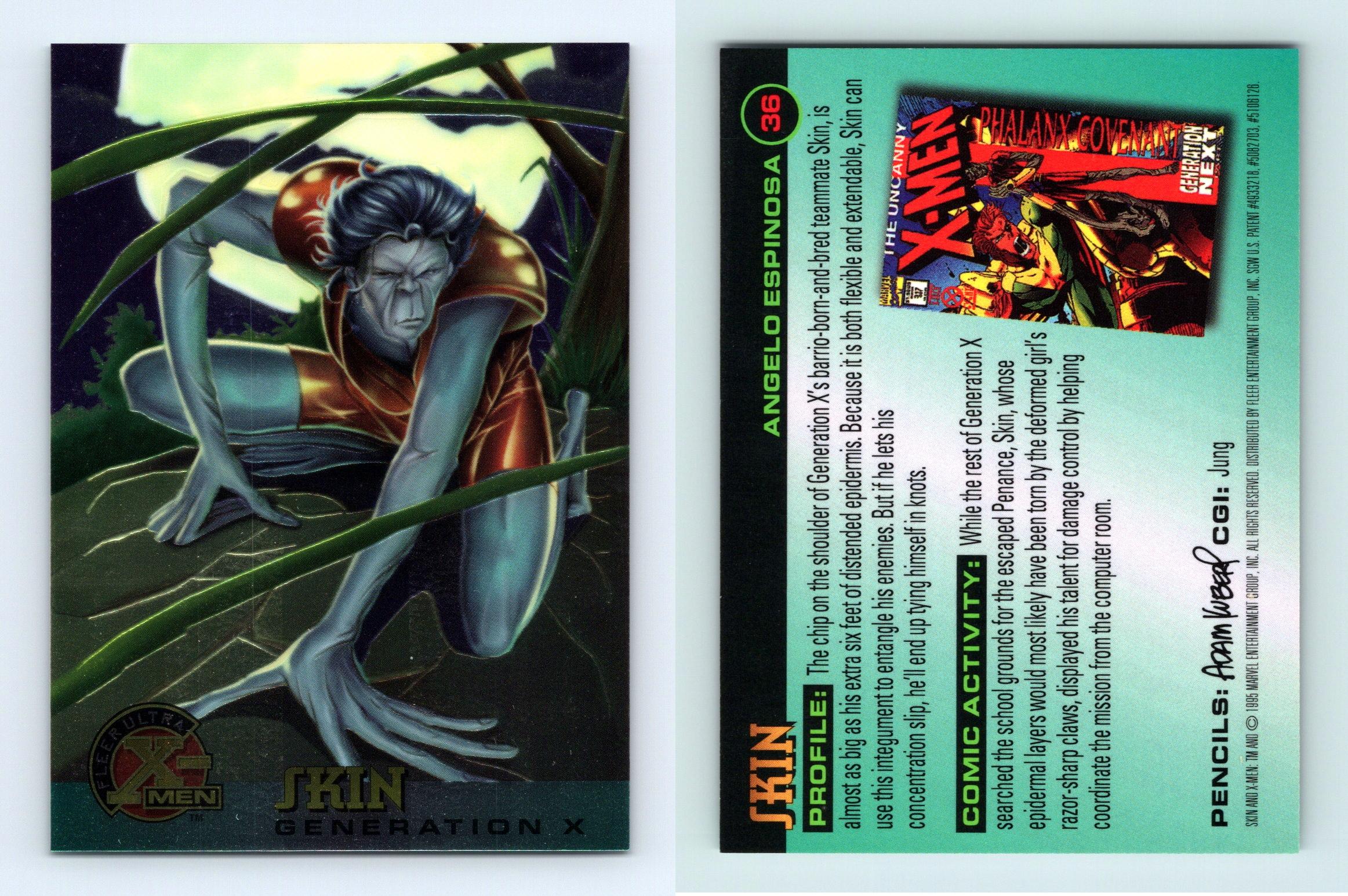 Skin #36 X-Men Chromium 1995 Fleer Ultra Trading Card