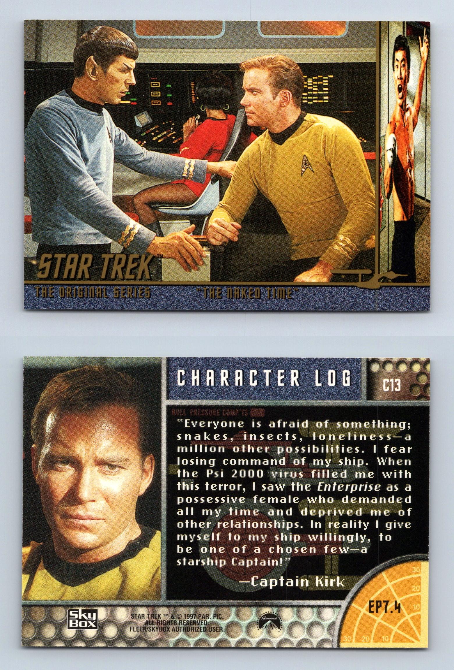 Captain Kirk #C13 Star Trek Original Series 1 Character Logs 1997 ...