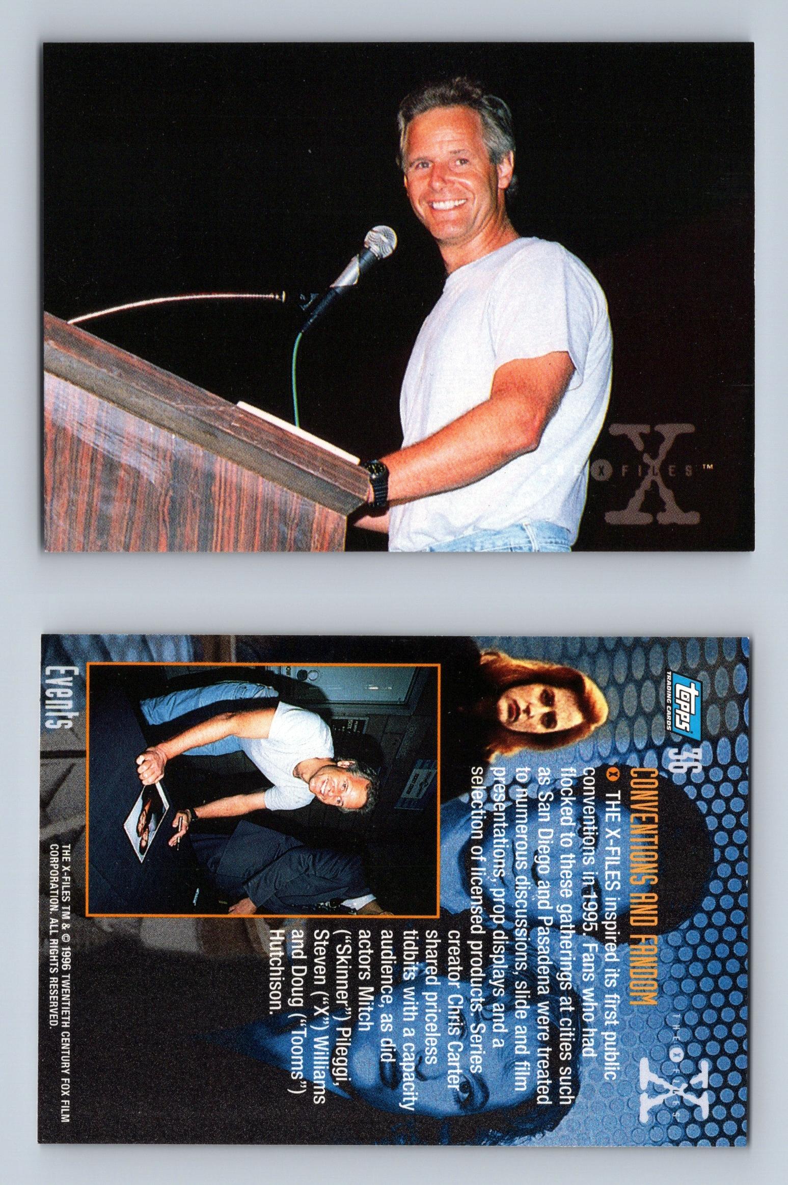 Conventions & Fandom 36 The XFiles Season 2 Topps 1996 Trading Card