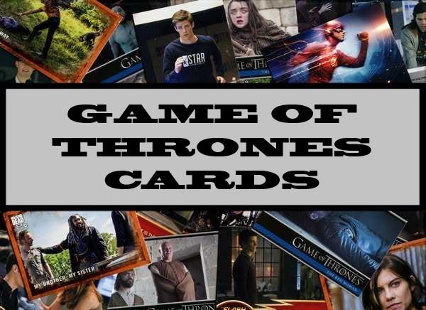 Game Of Thrones Cards