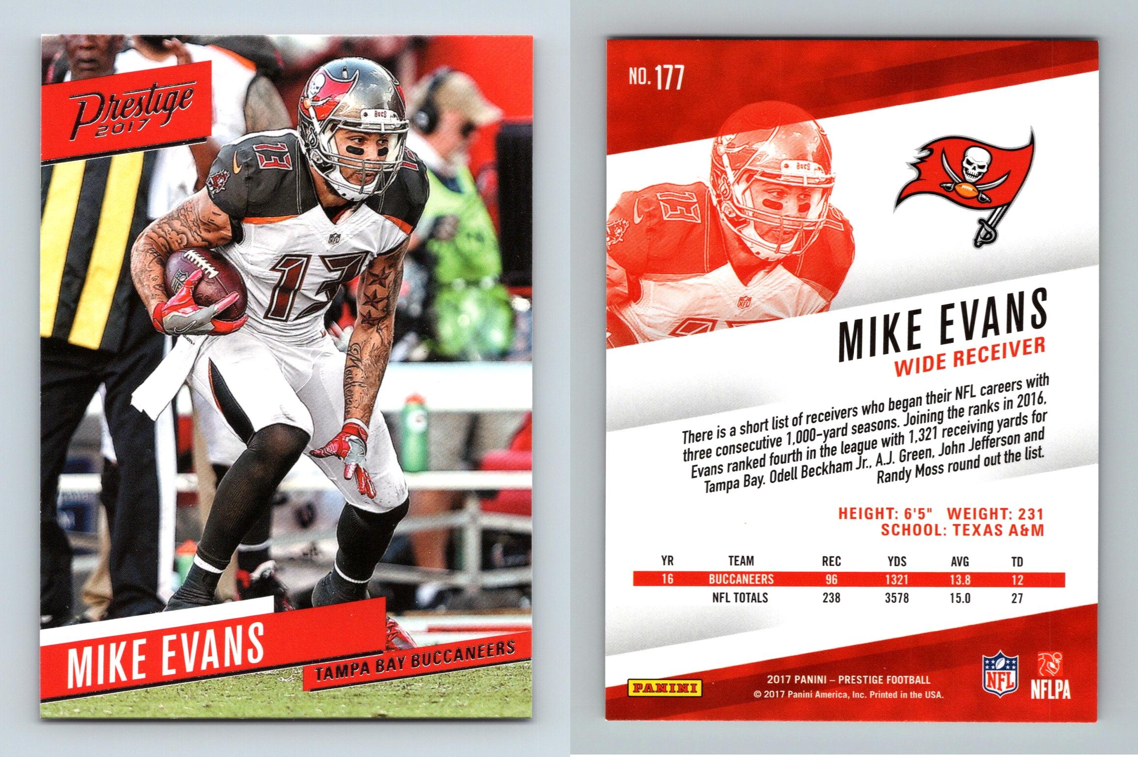 2017 Prestige #177 Mike Evans BUCCANEERS