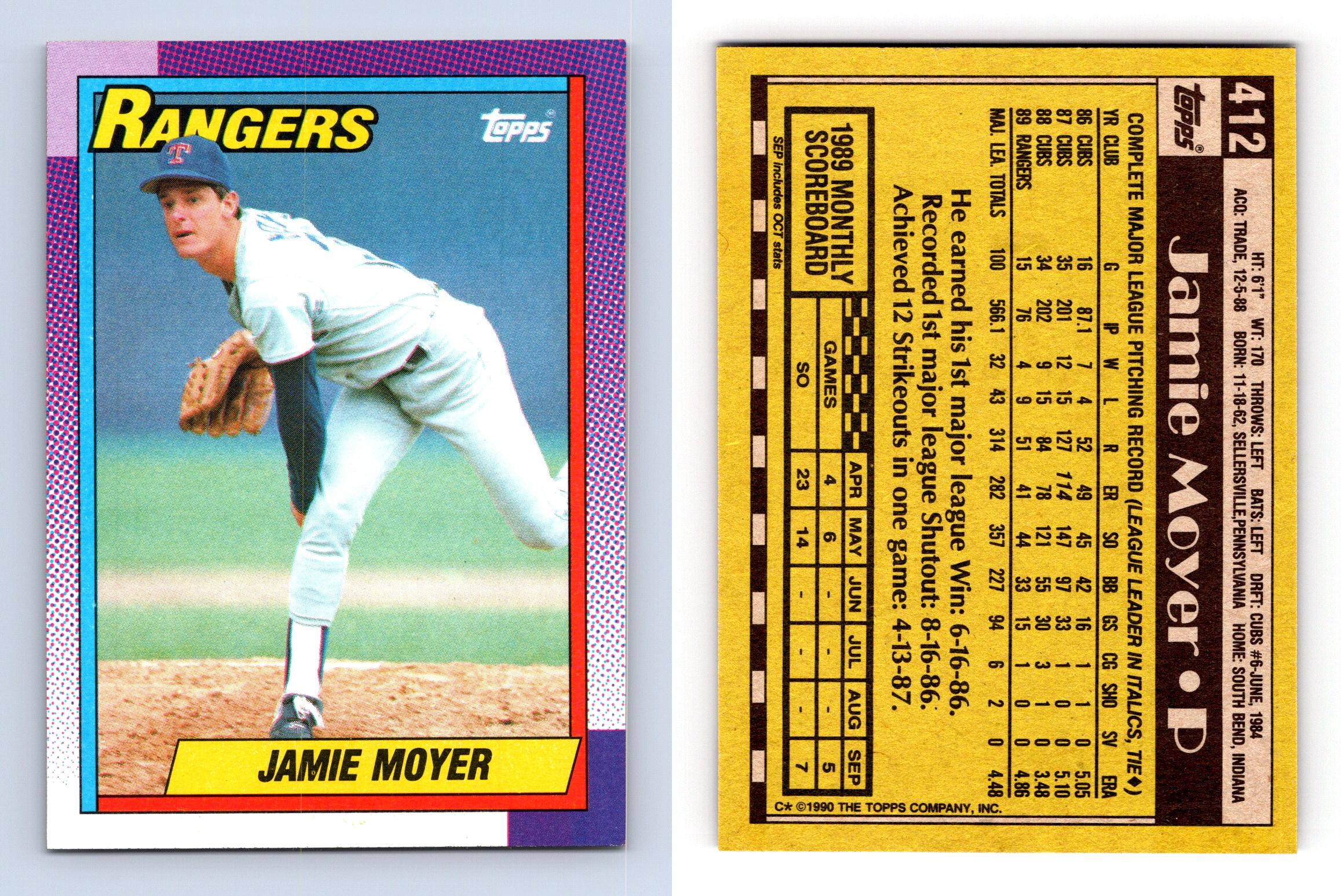 Jamie Moyer Rookie Card Baseball Cards