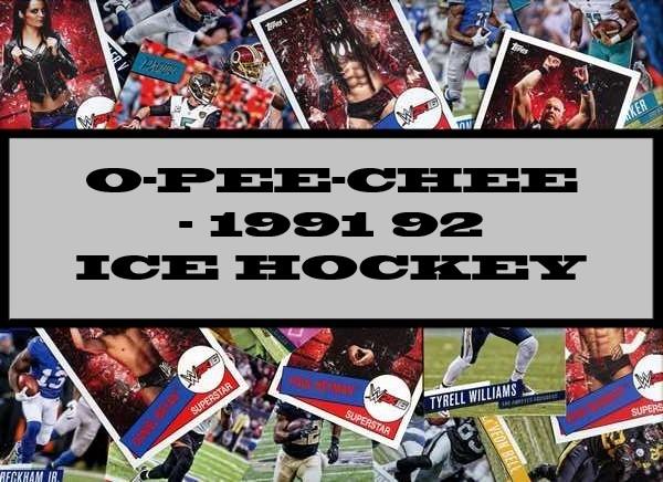 O-Pee-Chee 1991-92 Ice Hockey