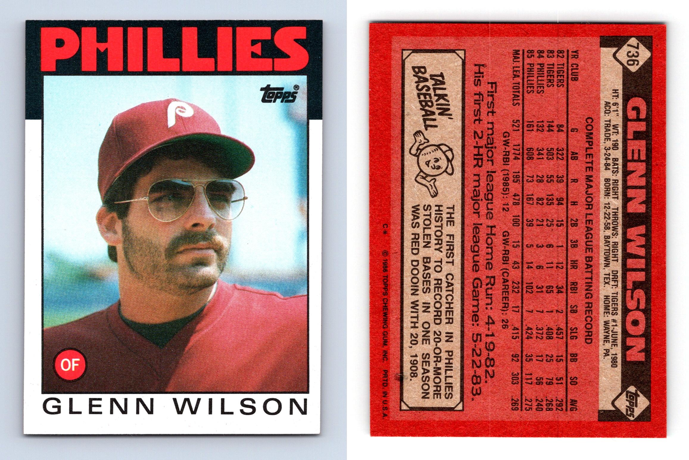 Glenn Wilson Baseball Cards