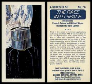 Mercury #8 The Race Into Space 1971 Brooke Bond Tea Card 