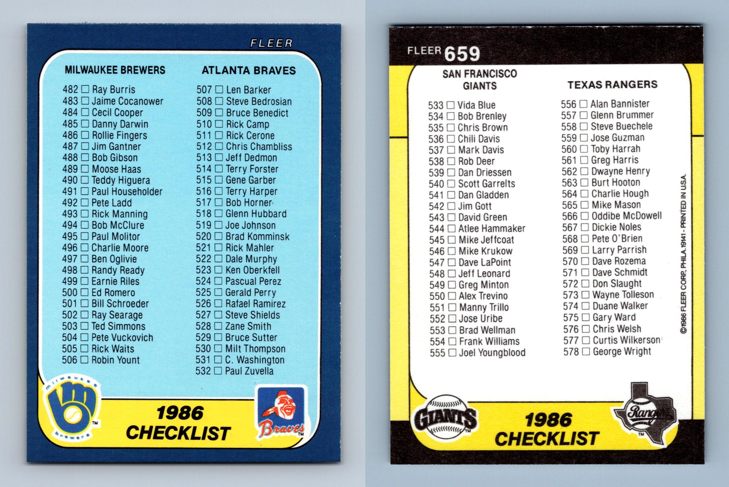 Terry Puhl - Astros #308 Fleer 1986 Baseball Trading Card