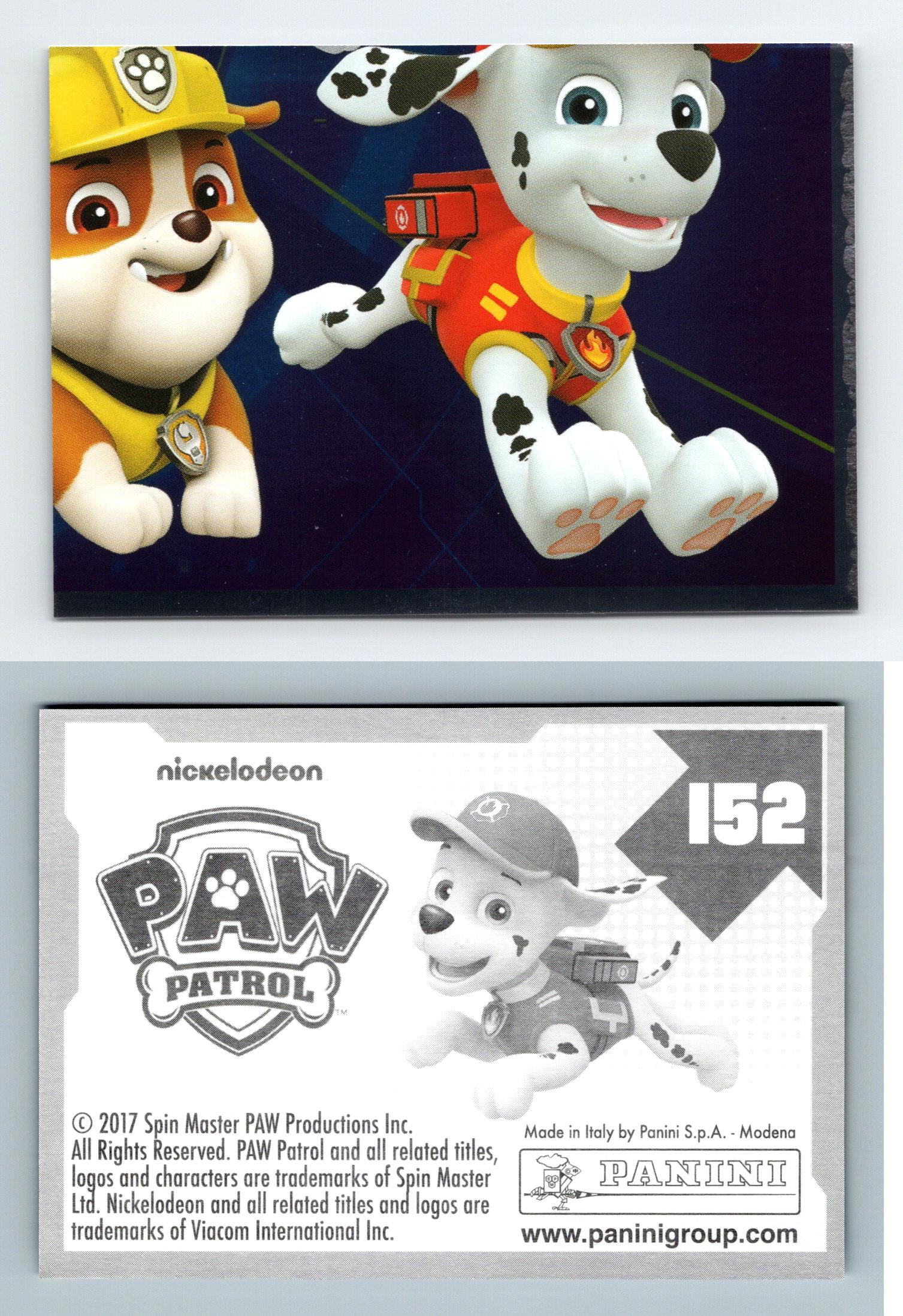 Paw Patrol 152 Panini 2017 Nickelodeon Sticker
