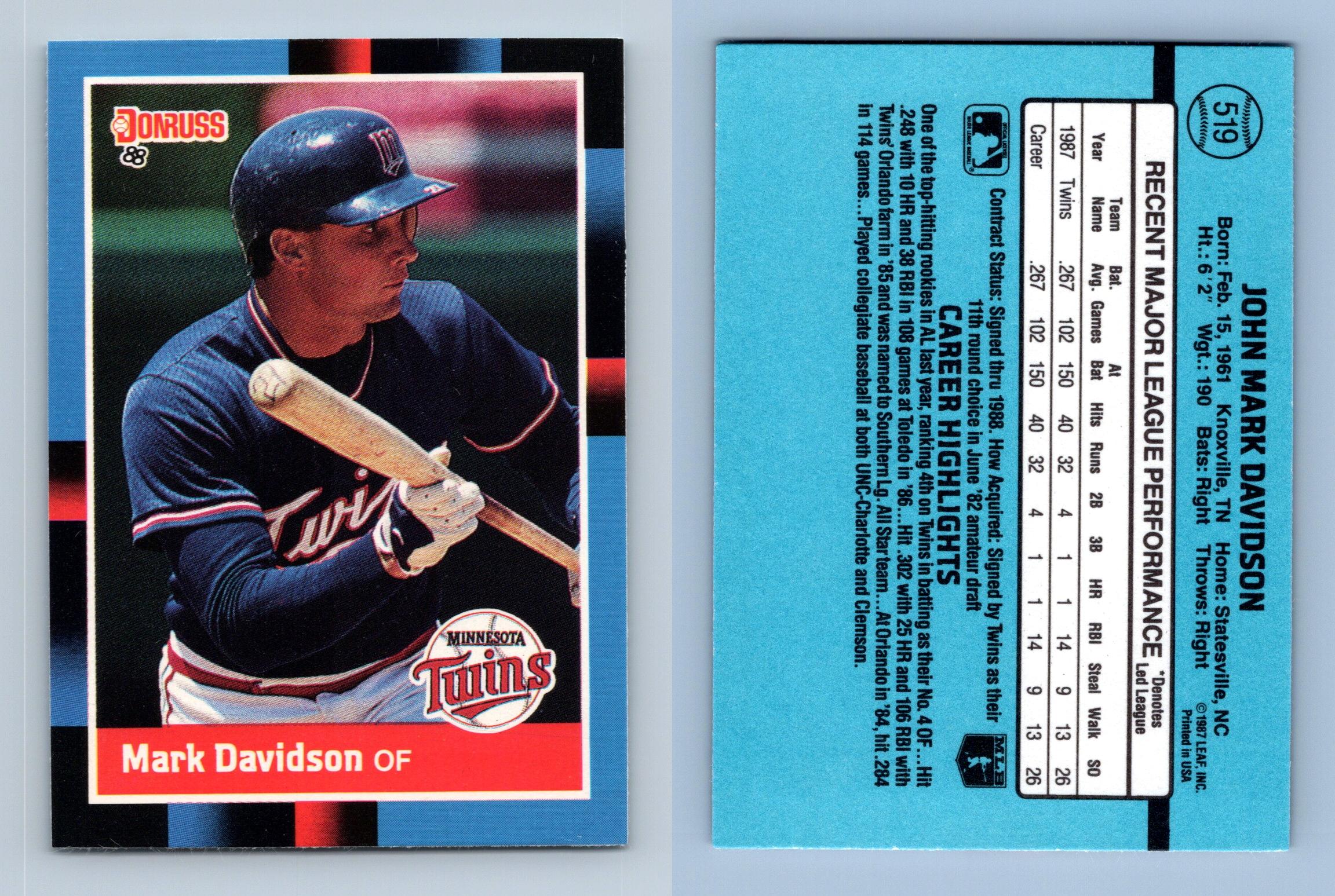 Glenn Hubbard - Braves #314 Donruss 1988 Baseball Trading Card