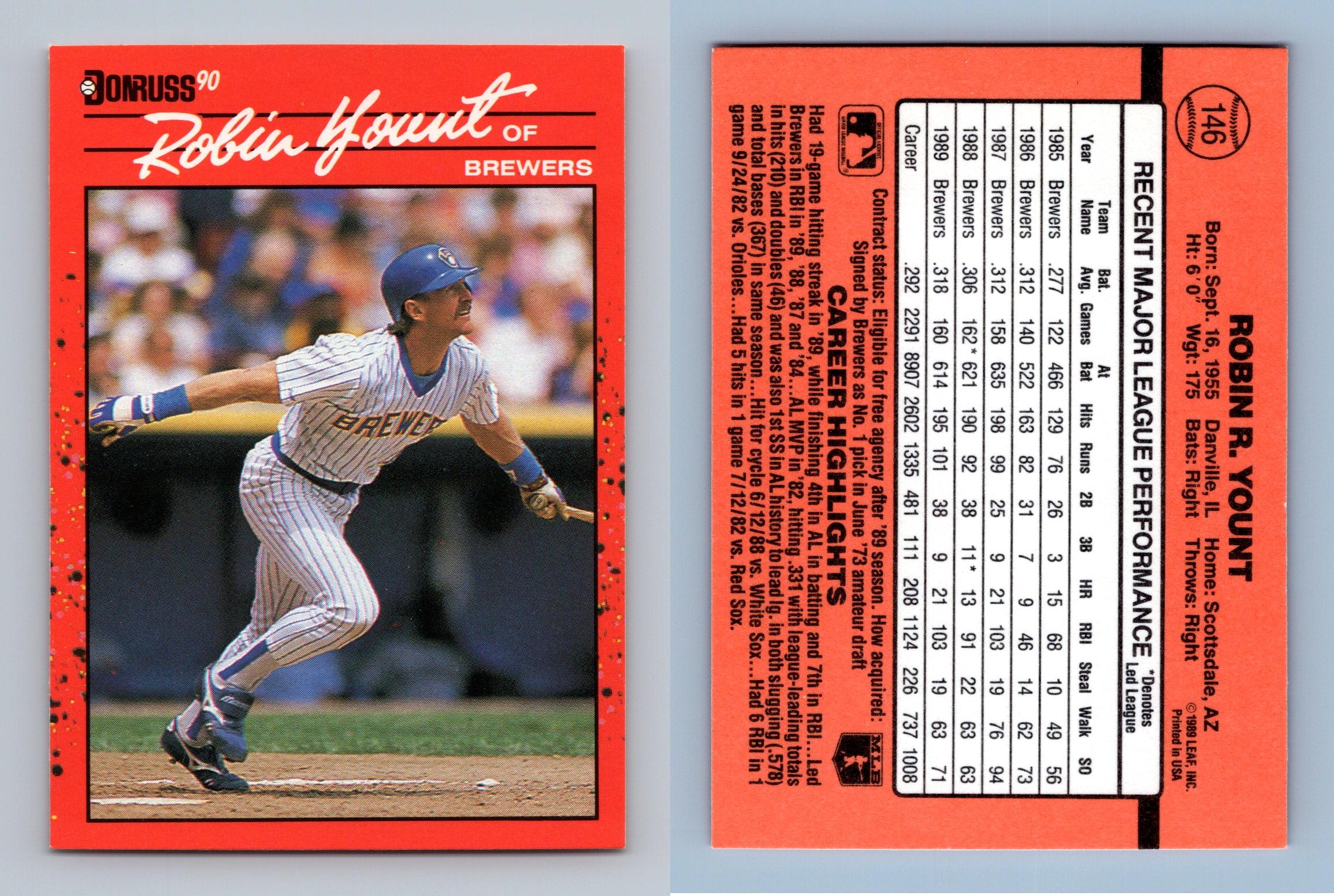 Donruss Robin Yount Baseball Trading Cards