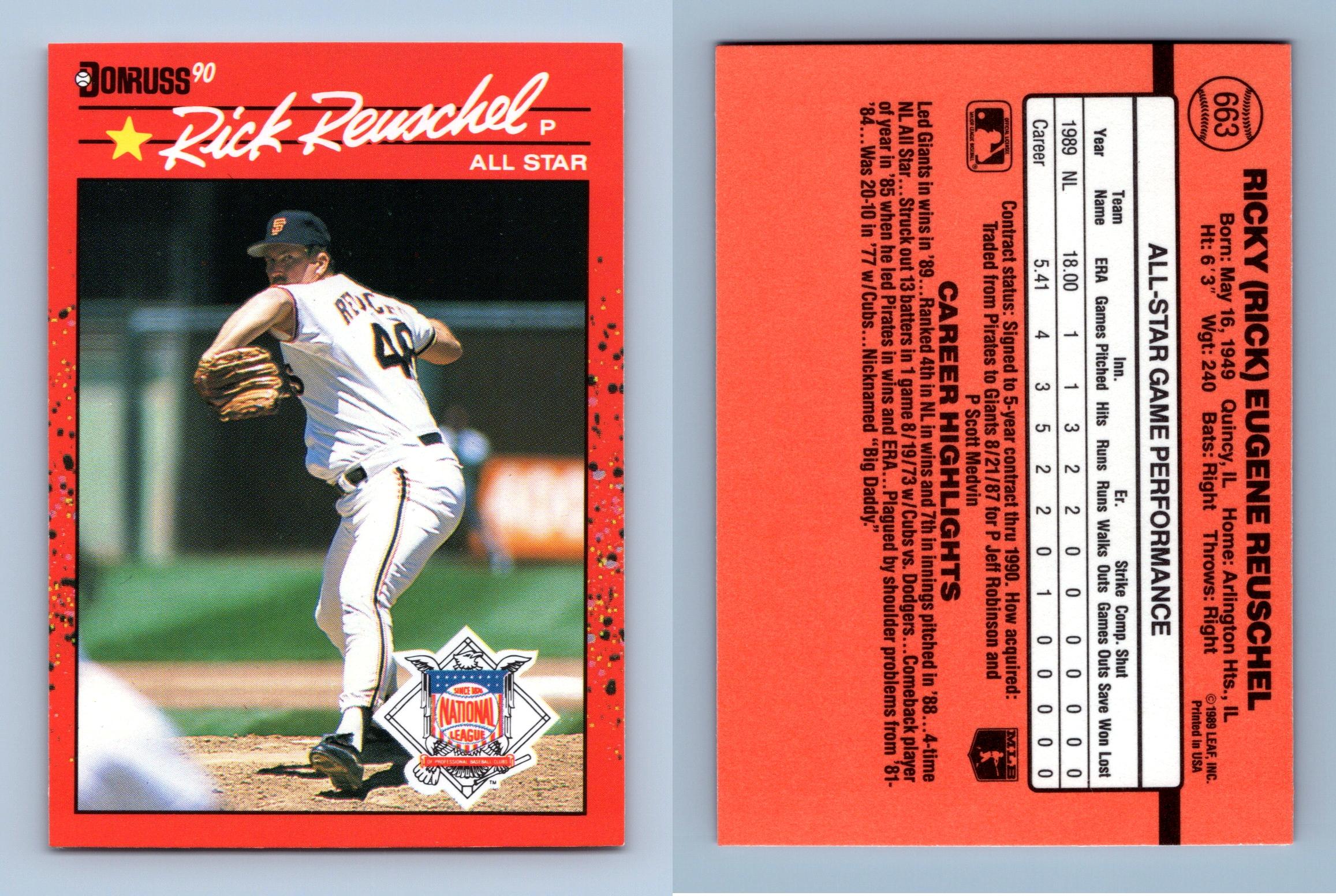 Rick Sutcliffe - Cubs #157 Donruss 1990 Baseball Trading Card