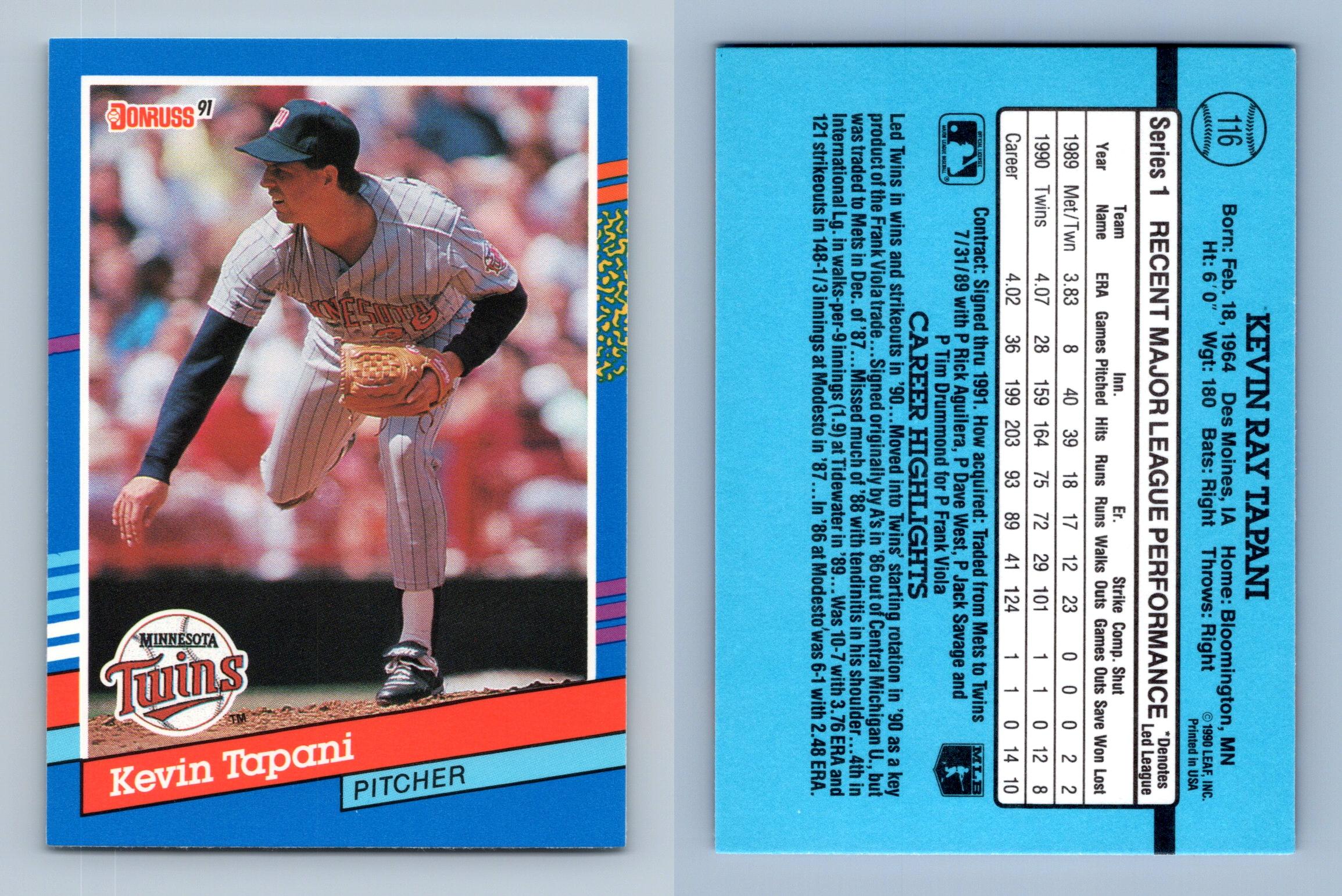 David Cone - Mets #154 Donruss 1991 Baseball Trading Card