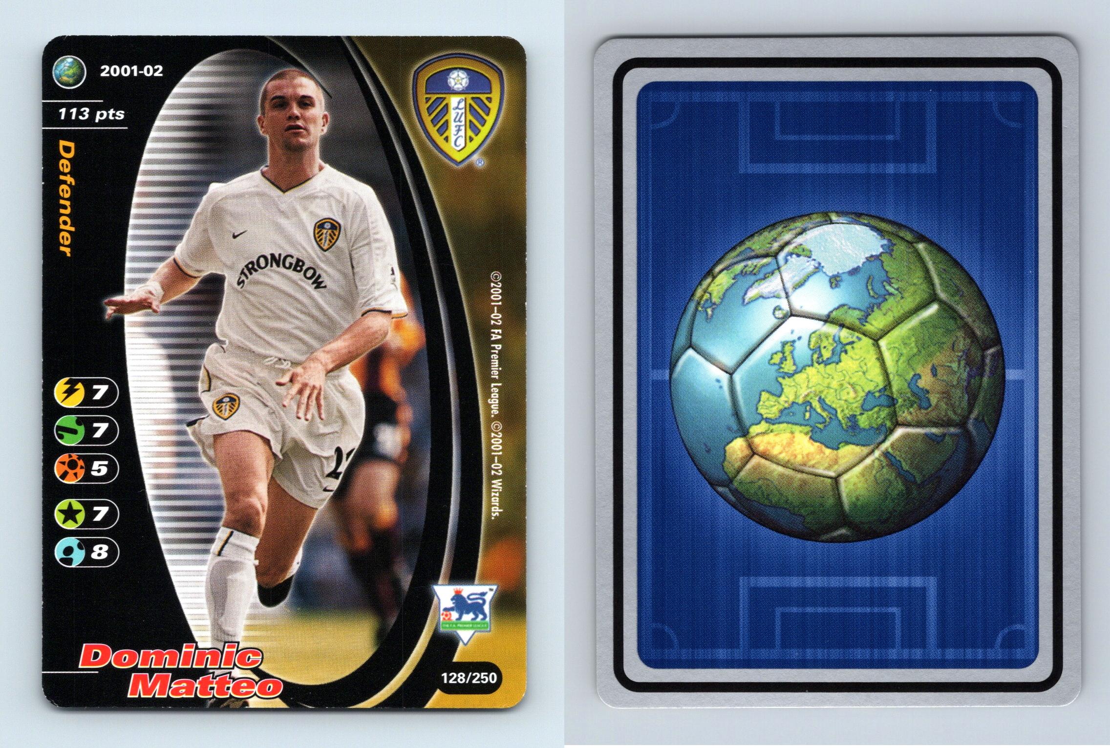 Dominic Matteo - Leeds #128/250 Football Champions 2001-2 TCG Card