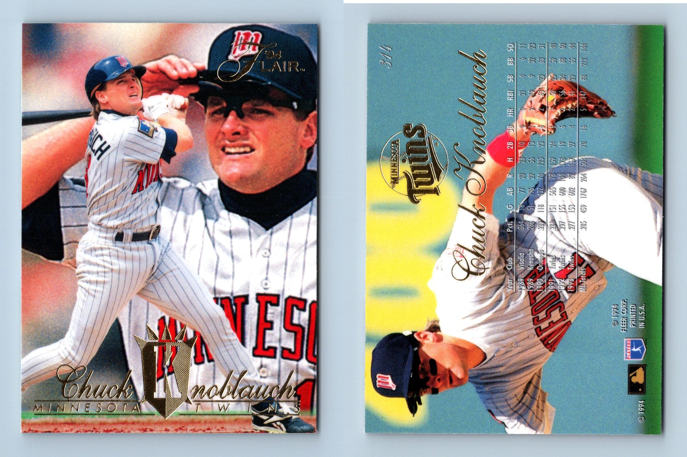 Chuck Knoblauch Baseball Trading Cards