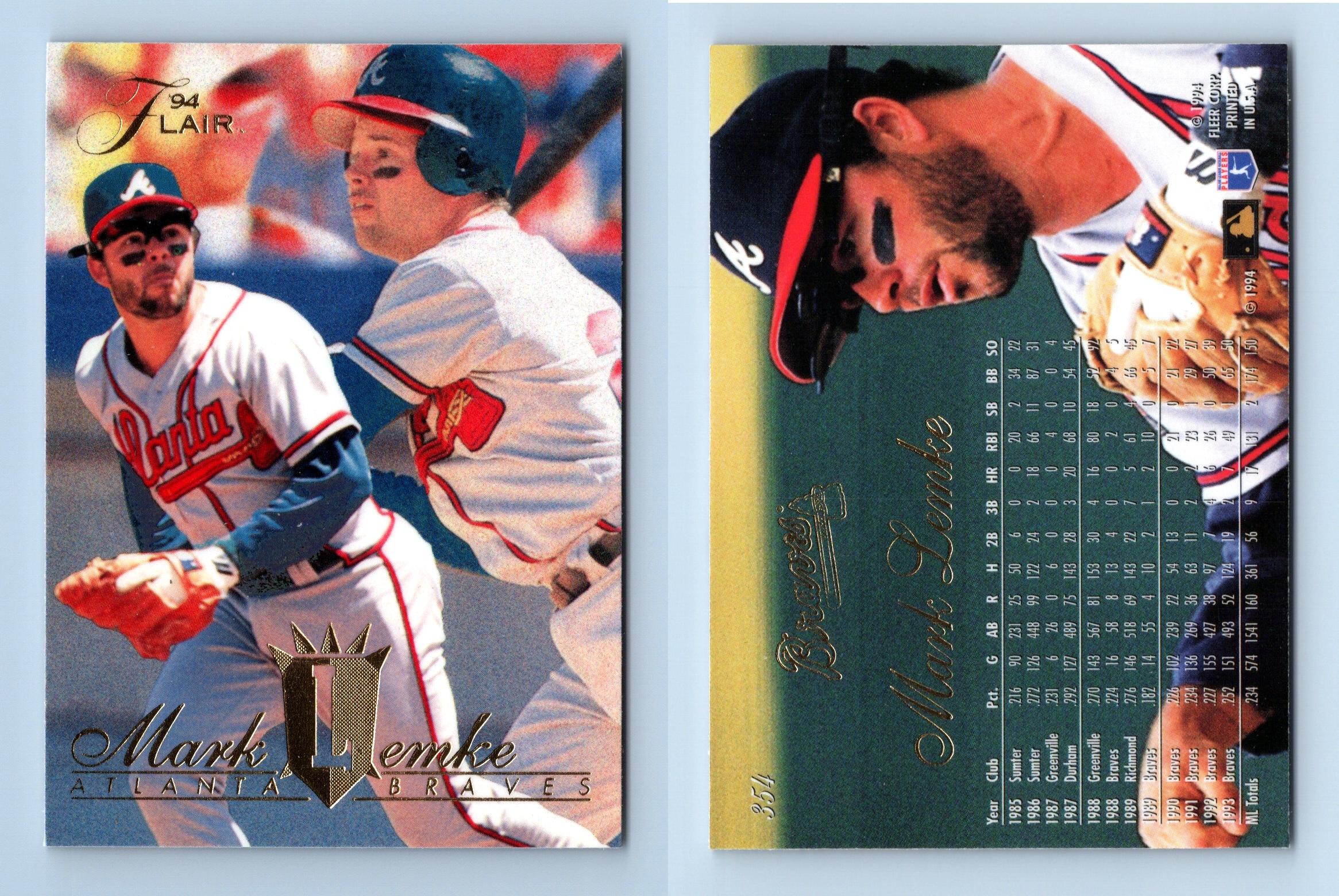 Mark Lemke - Braves #354 Flair 1994 Baseball Trading Card
