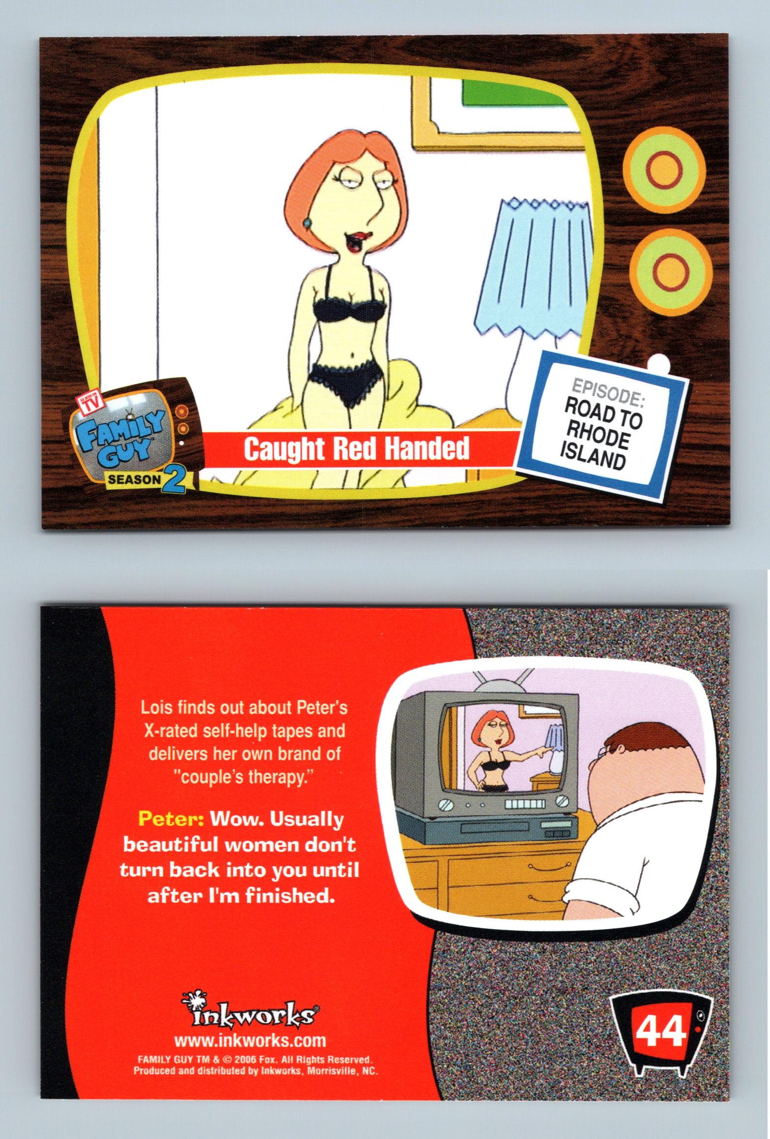 Caught Red Handed #44 Family Guy Season 2 Inkworks 2006 Trading Card