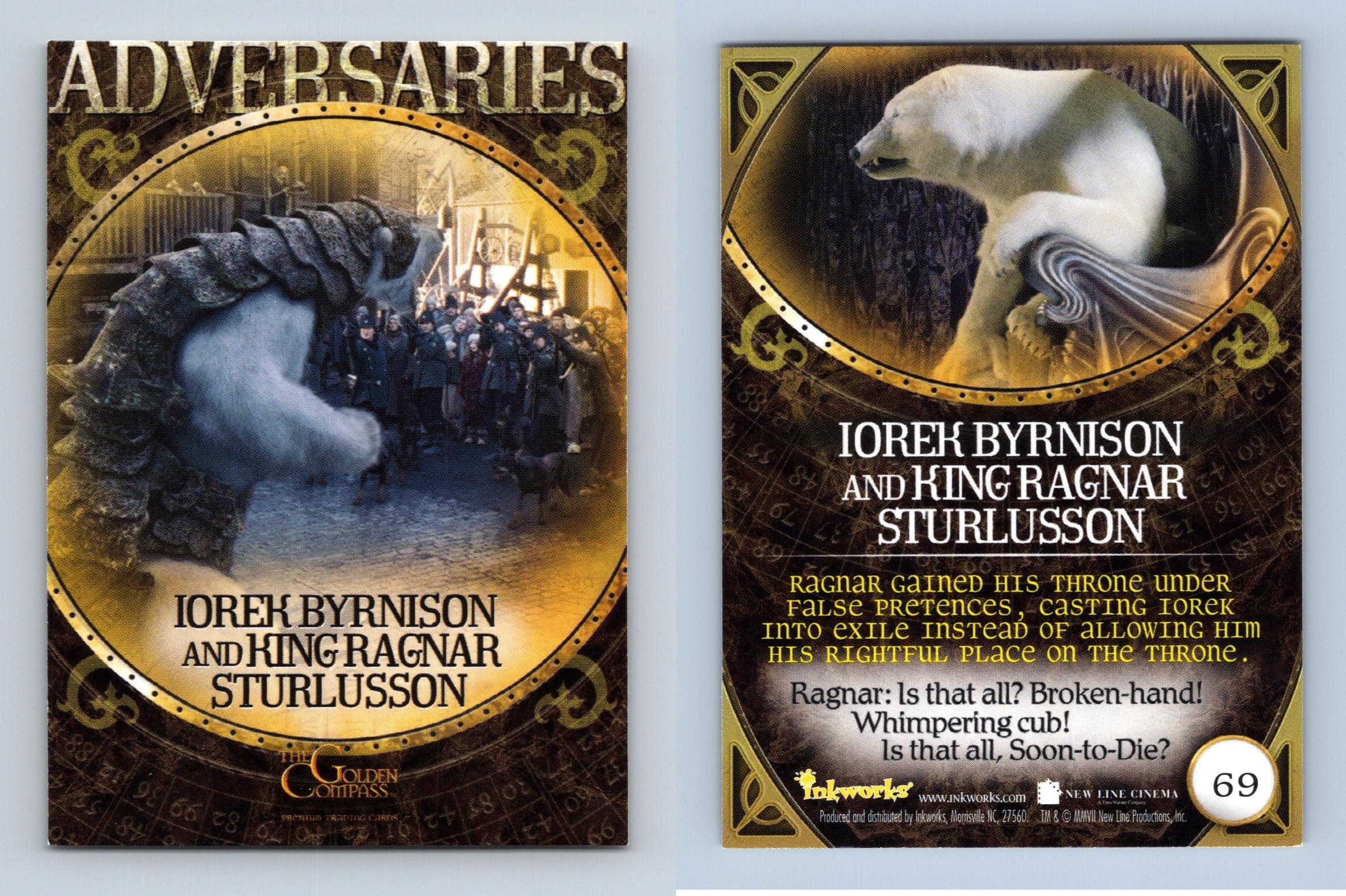 Iorek Byrnison & King Ragnar Sturlusson 69 Golden Compass 2007 Inkworks Card