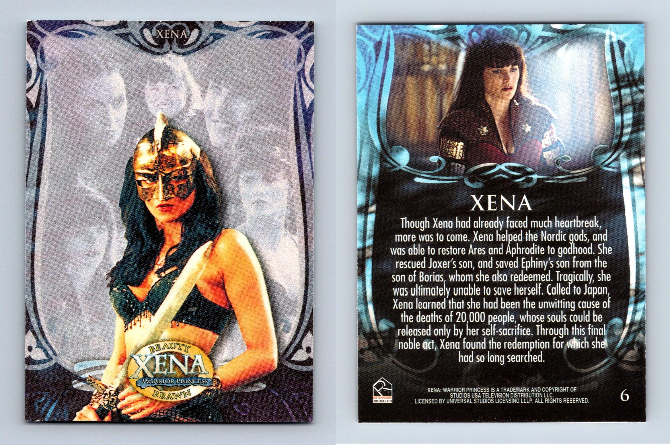 Xena #6 Xena Beauty & Brawn 2002 Rittenhouse Trading Card