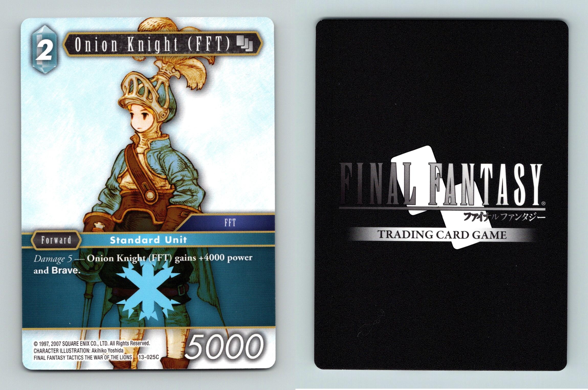 Onion Knight (FFT) 1325C Final Fantasy Opus XIII Crystal Radiance