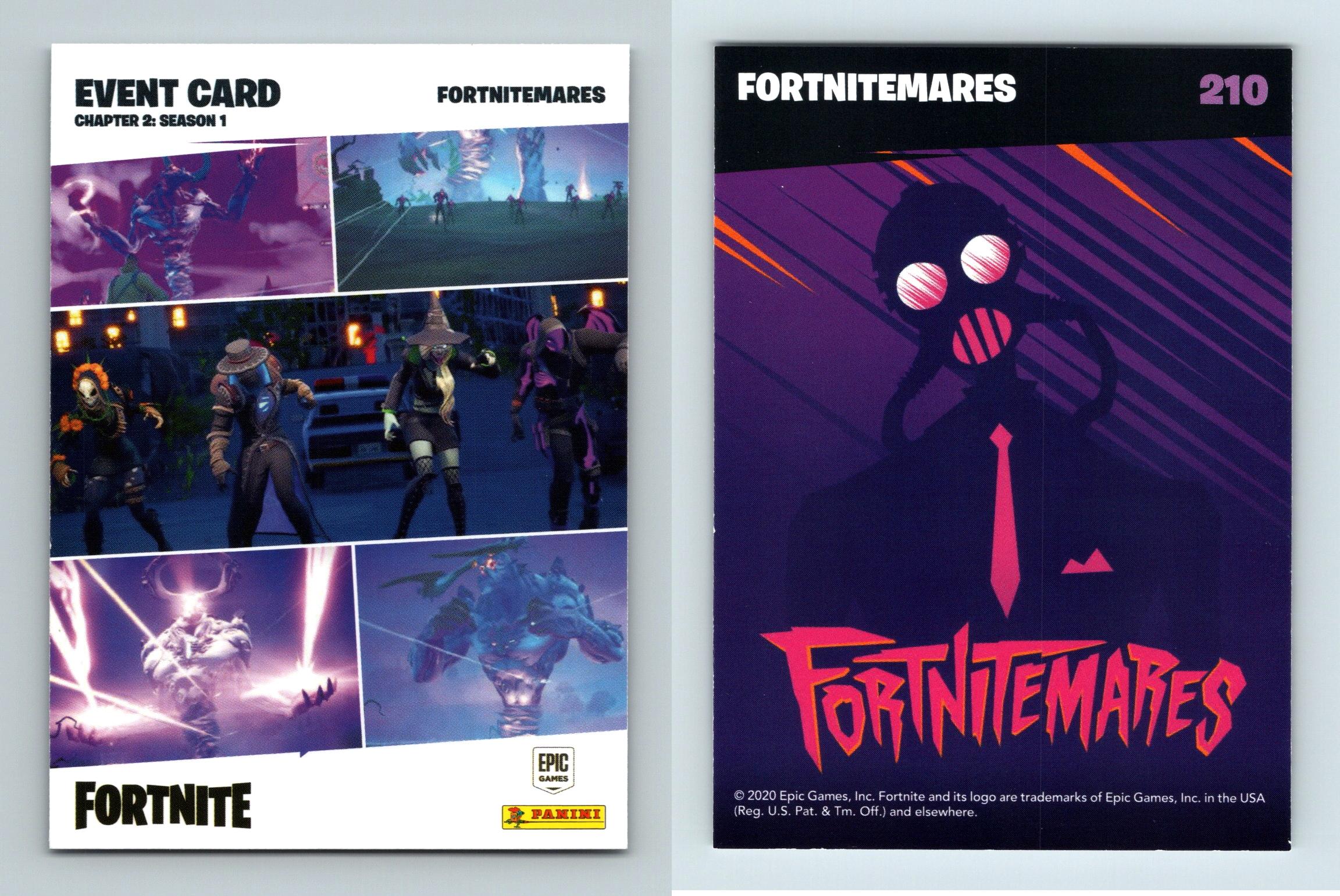 Fortnitemares #210 Fortnite Reloaded 2020 Panini Event Card