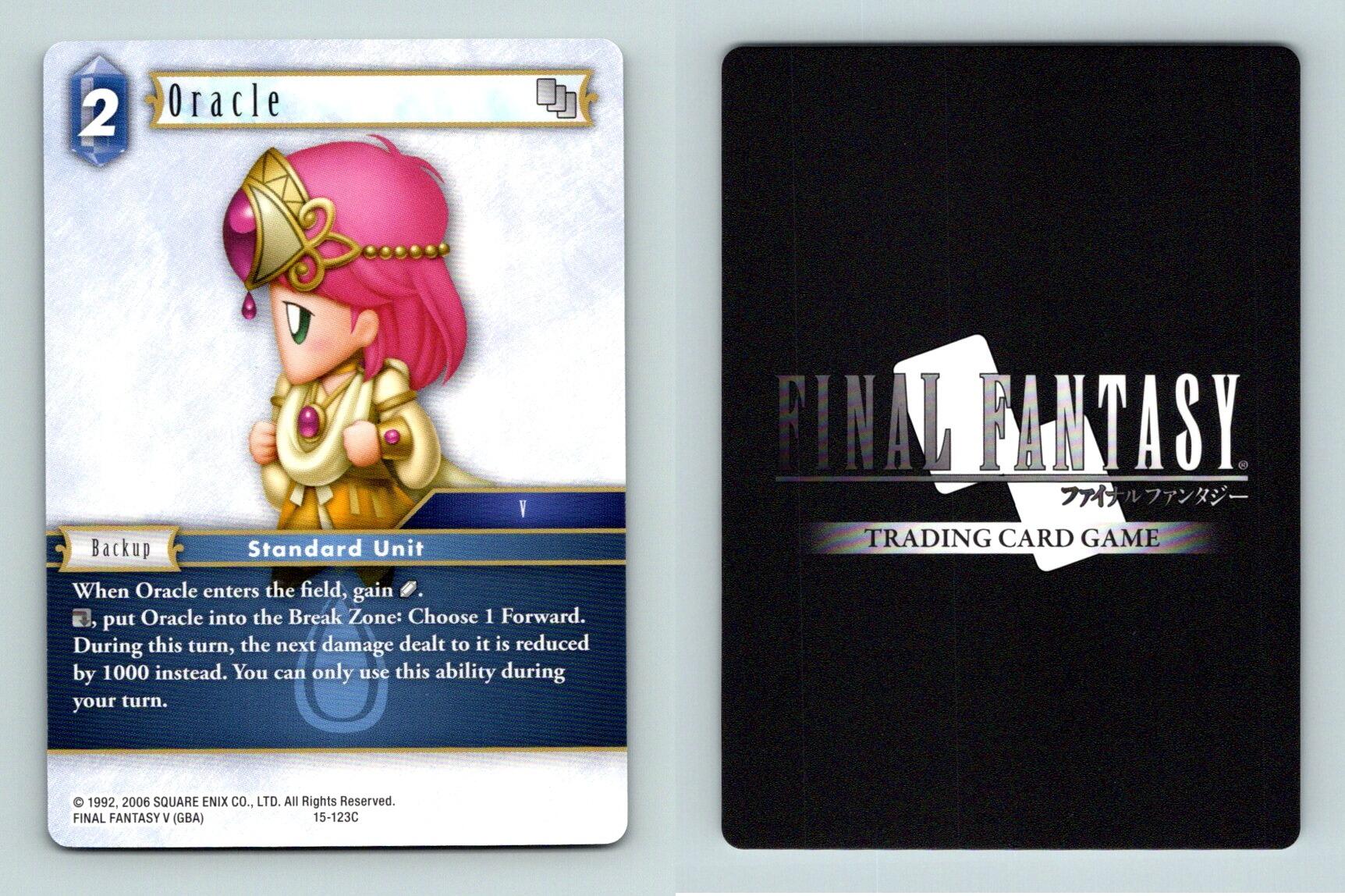 Oracle #15-123C Final Fantasy Opus XV Crystal Dominion Common TCG Card