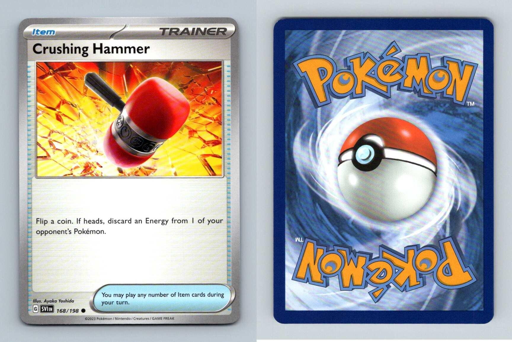 Crushing Hammer 168/198 Scarlet & Violet Common Pokemon 2023 TCG Card