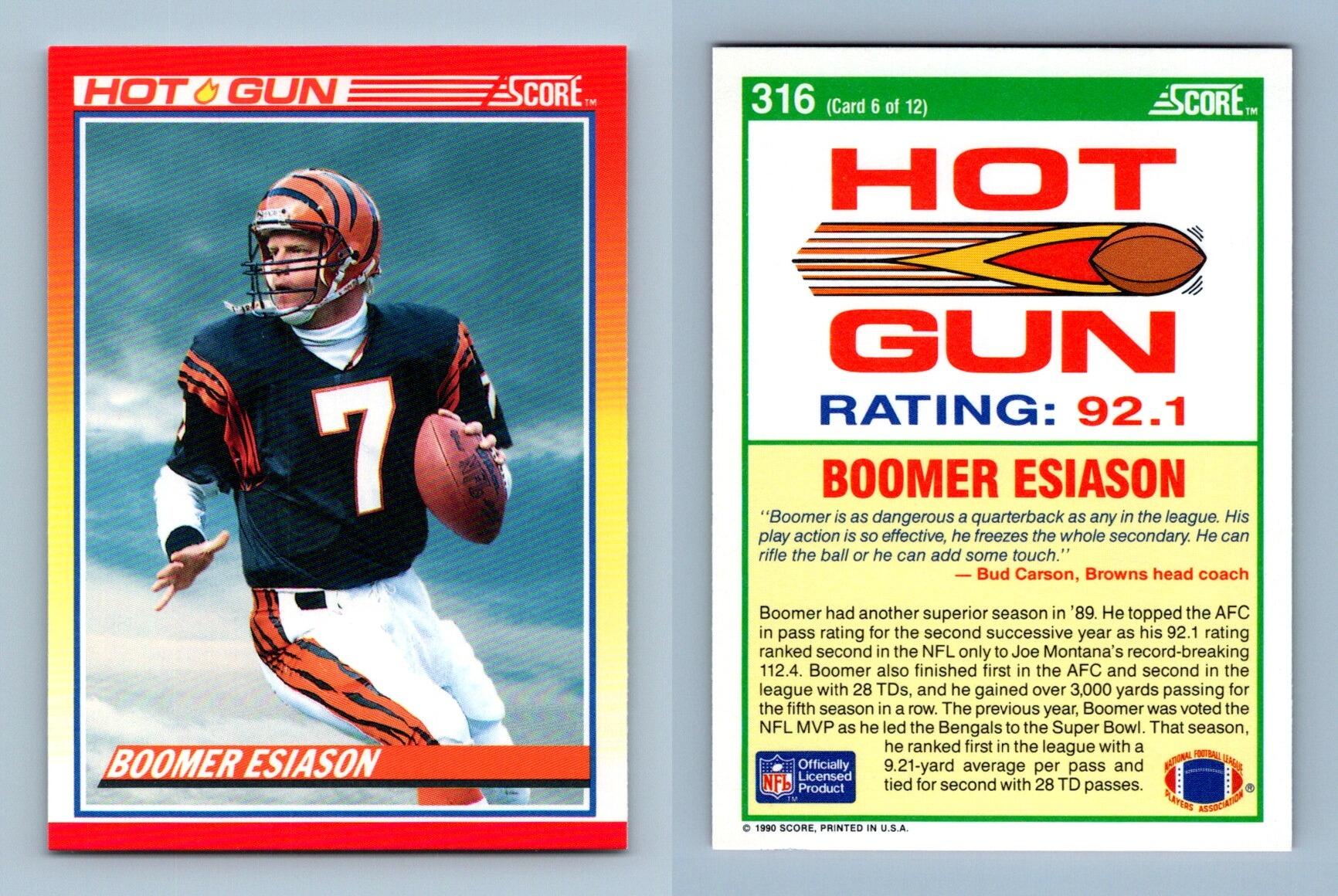 Boomer Esiason #316 Score 1990 NFL Football Trading Card