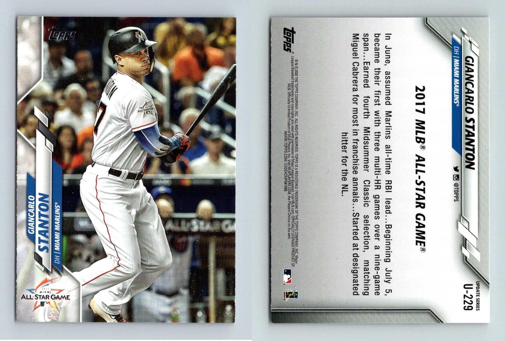 2020 Topps Update Giancarlo Stanton 2017 All-Star Game #U-229 Miami Marlins