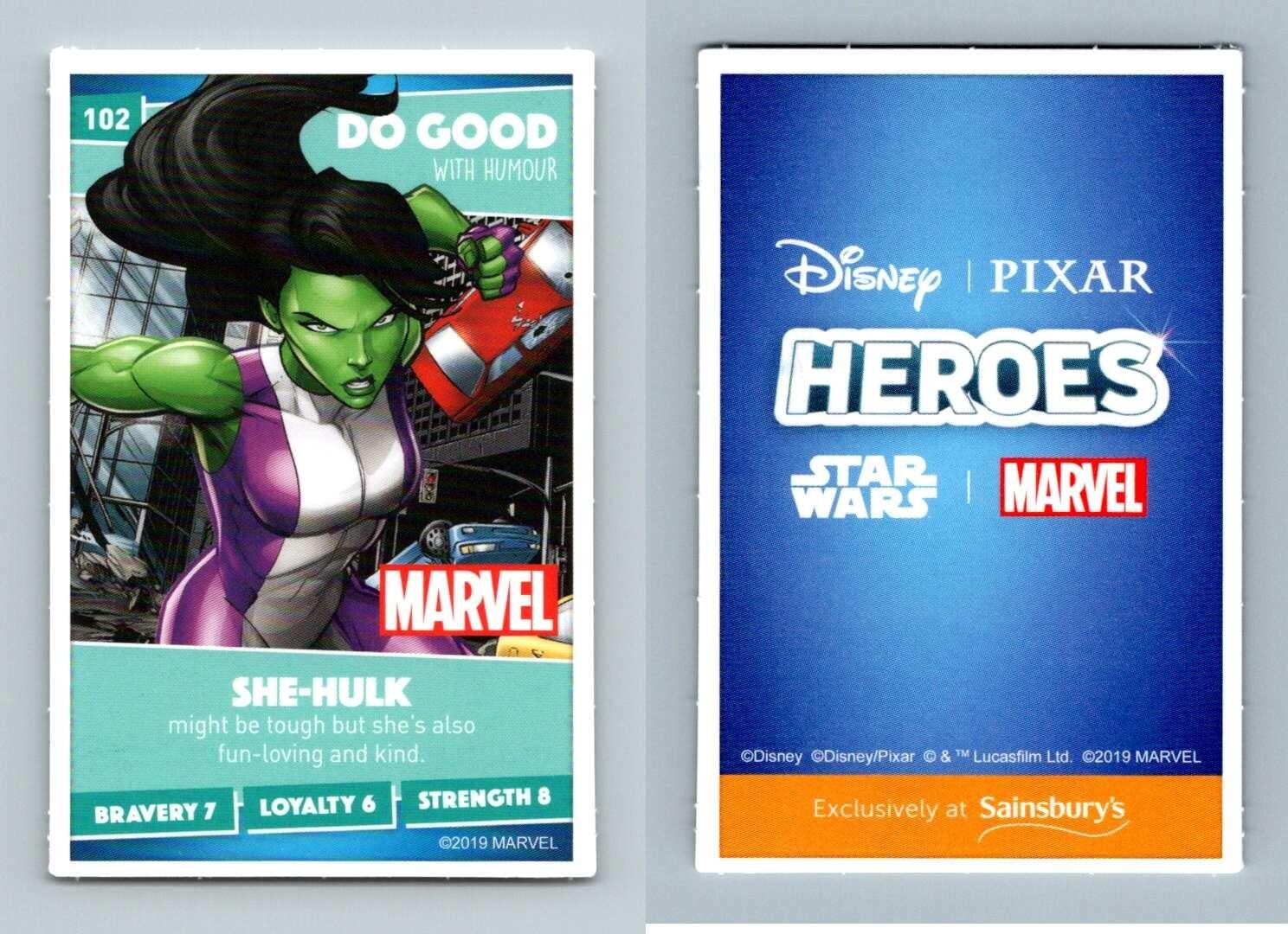 She Hulk 102 Disney Heroes 2019 Sainsburys Trading Card