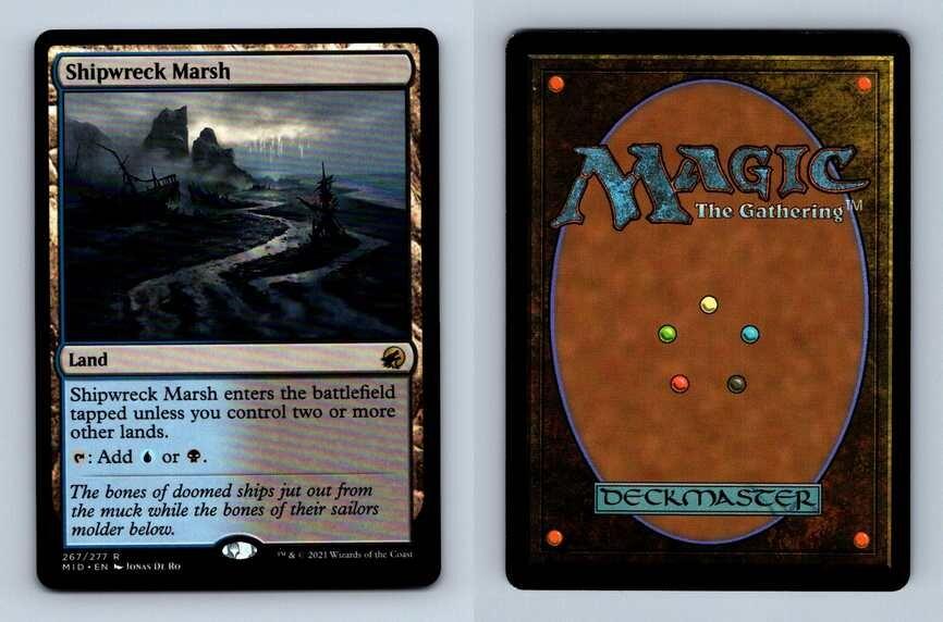 Shipwreck Marsh #267/277 MTG Innistrad Midnight Hunt Rare 2021 TCG Card