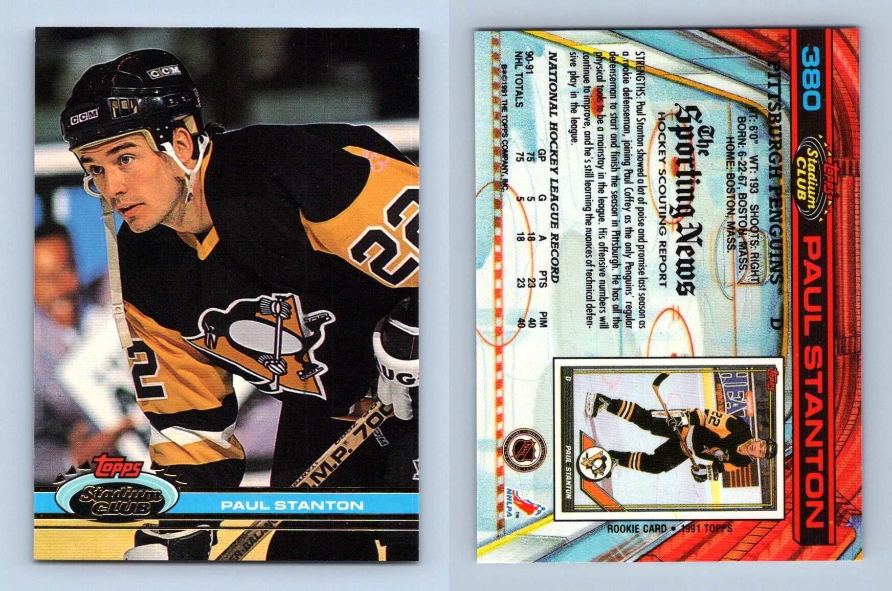 Paul Stanton - Penguins #380 Stadium Club 1991 Hockey Trading Card