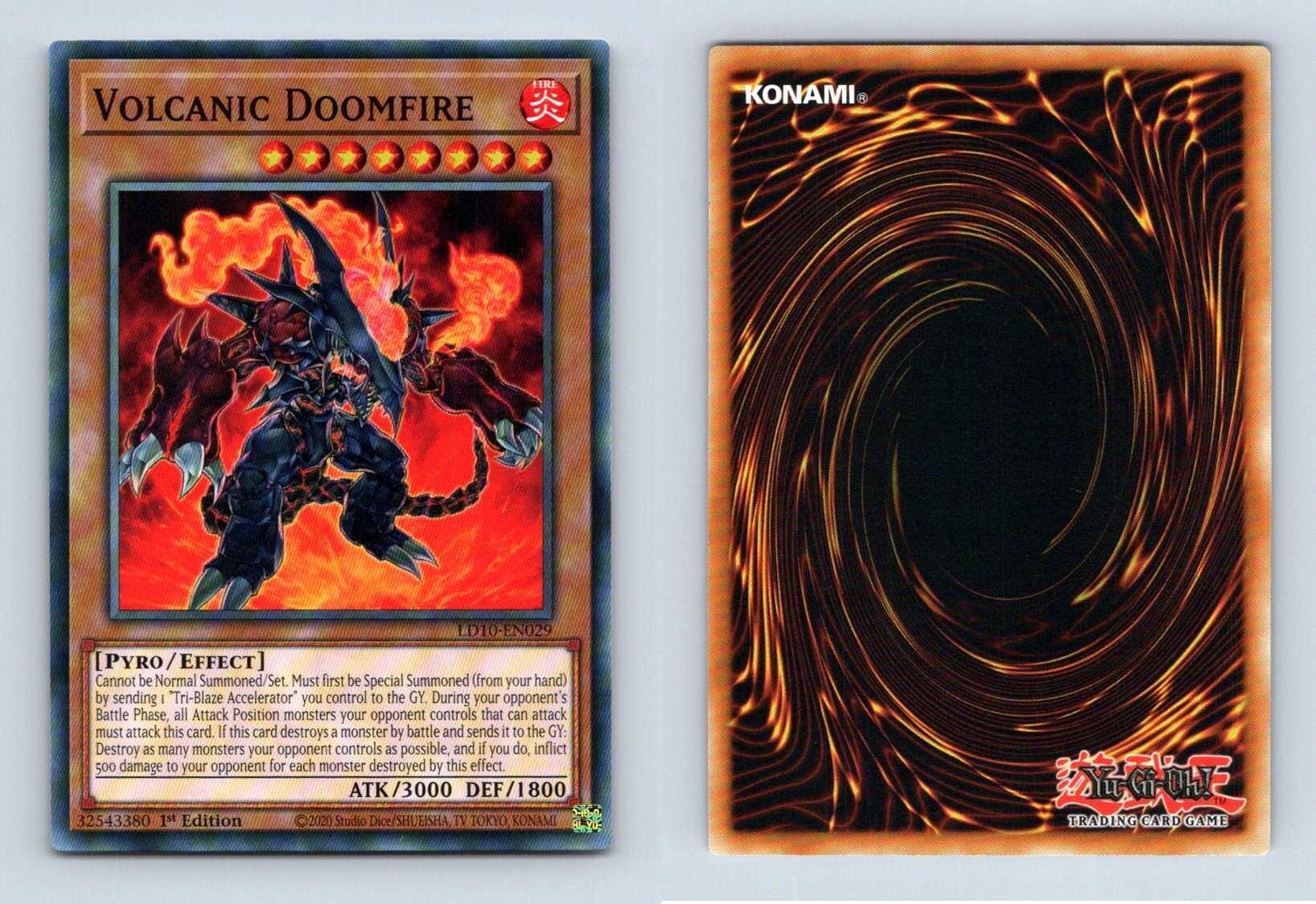 Volcanic Doomfire #LD10-EN029 Yu-Gi-Oh Soulburning Volcano 1st Ed. 2023 ...