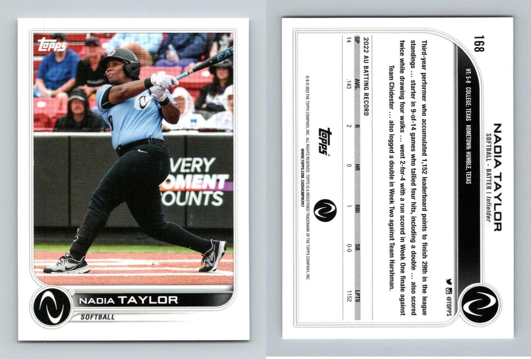 Nadia Taylor - Softball #168 Athletes Unlimited 2023 Topps Trading Card