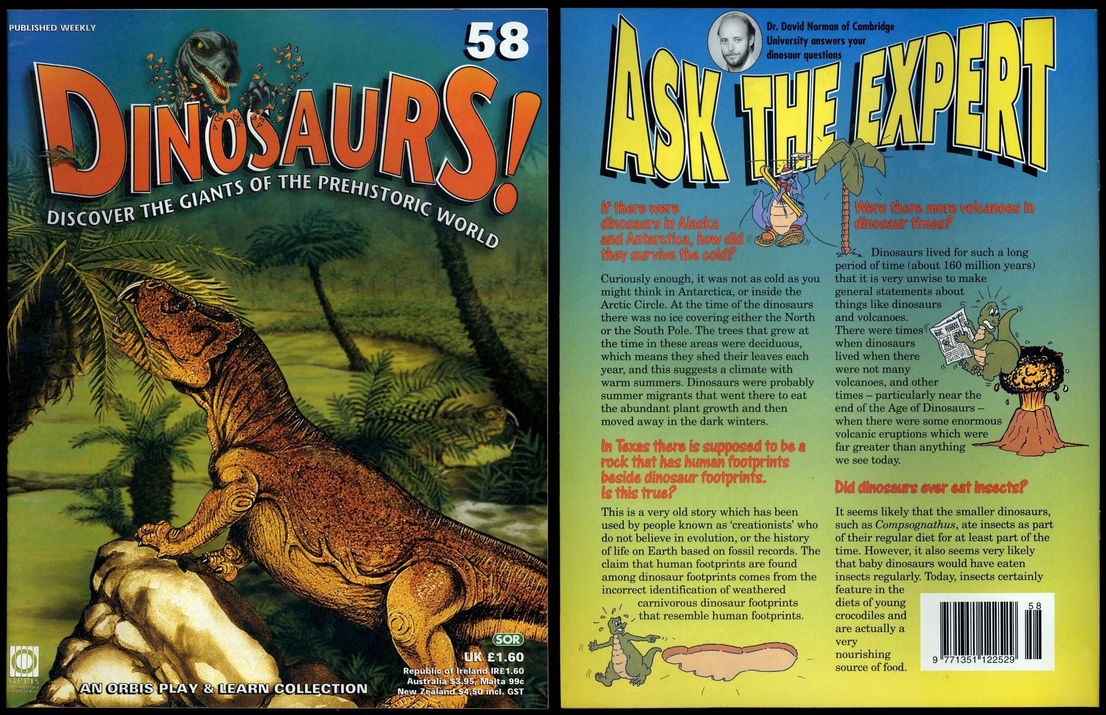 Dinosaurs! #58 Orbis Play & Learn Partwork Magazine