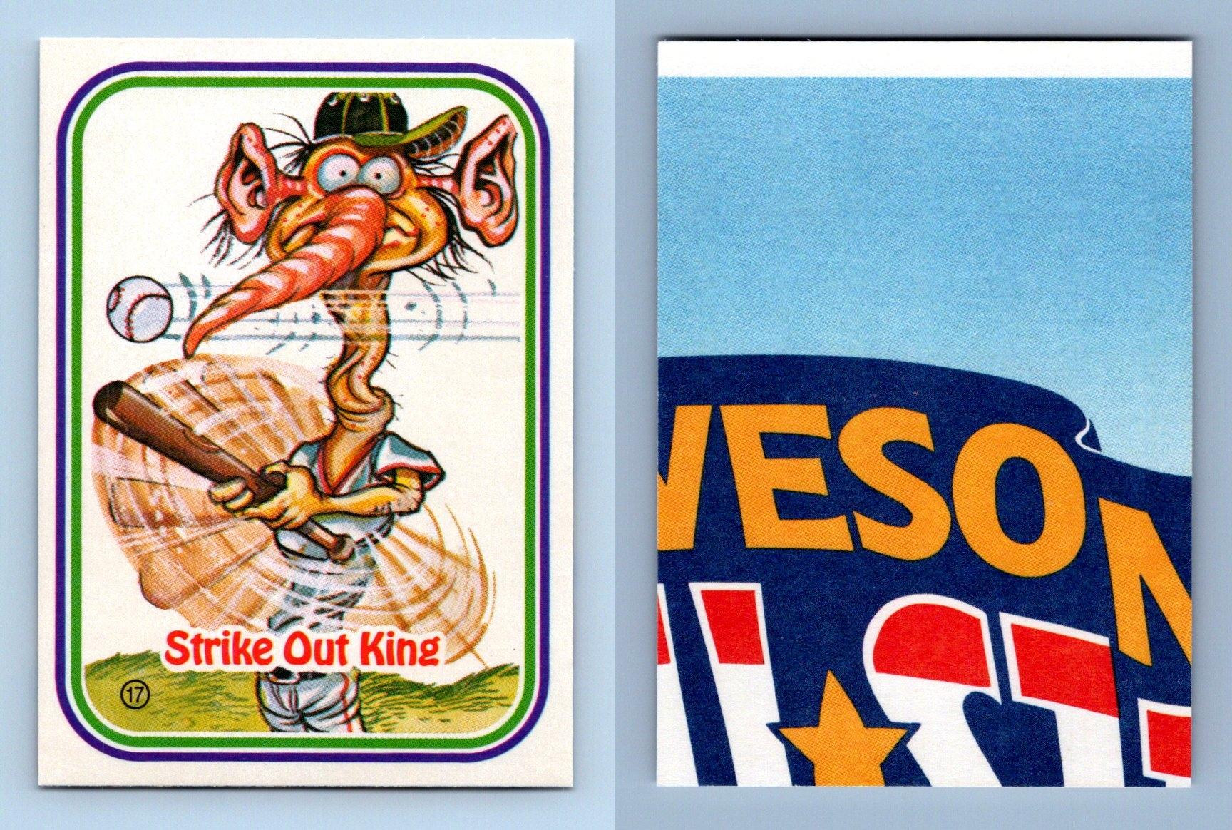 Strike Out King 17 Awesome! All Stars Baseball 1988 Leaf Trading Card