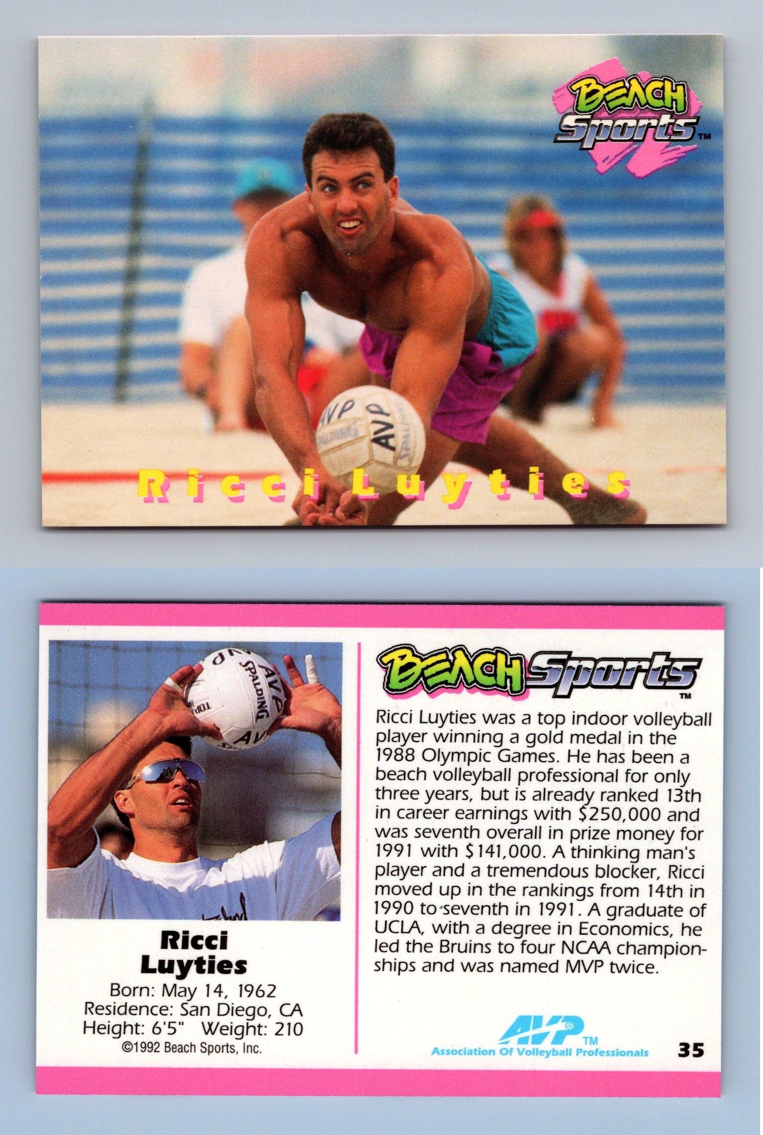 Ricci Luyties 35 Beach Sports 1992 Trading Card