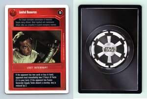 Tactical Re-Call Star Wars Premiere Limited 1995 DS Rare CCG Card 