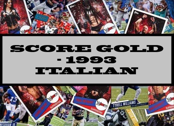 Score Gold - 1993 Italian