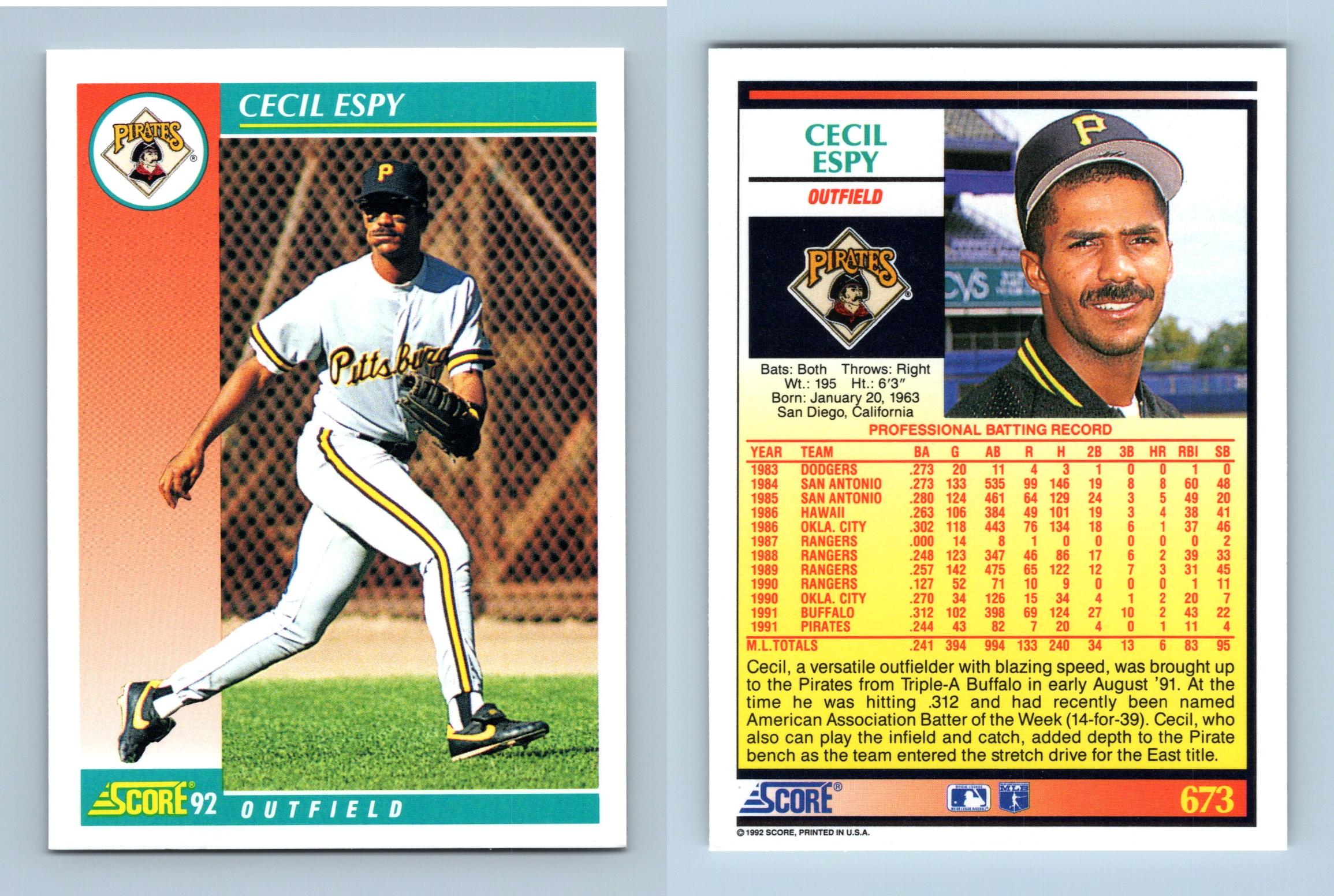 Mackey Sasser - Mets - #472 Score 1992 Baseball Trading Card