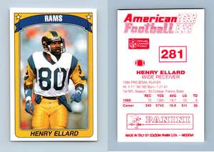 American Football 90/91 Panini #252 Rodney Peete Sticker C186 